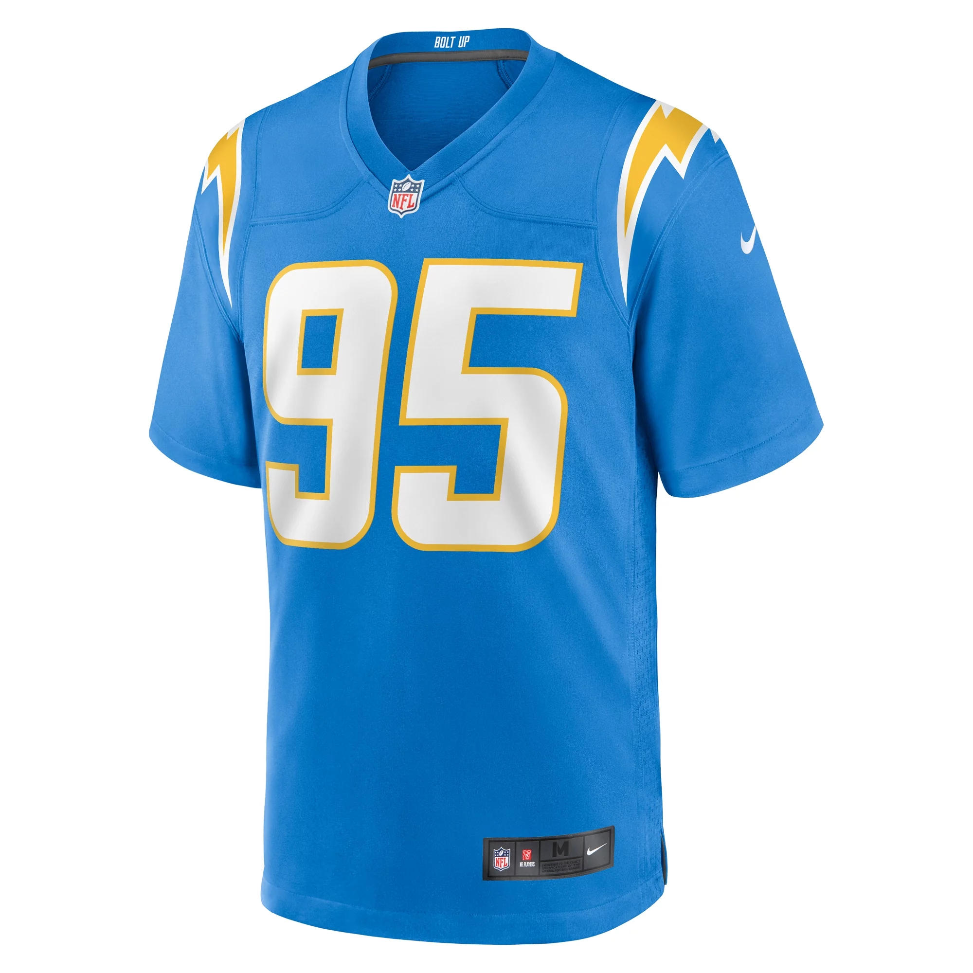 Men's Nike Nicholas Williams Powder Blue Los Angeles Chargers Team Game Jersey