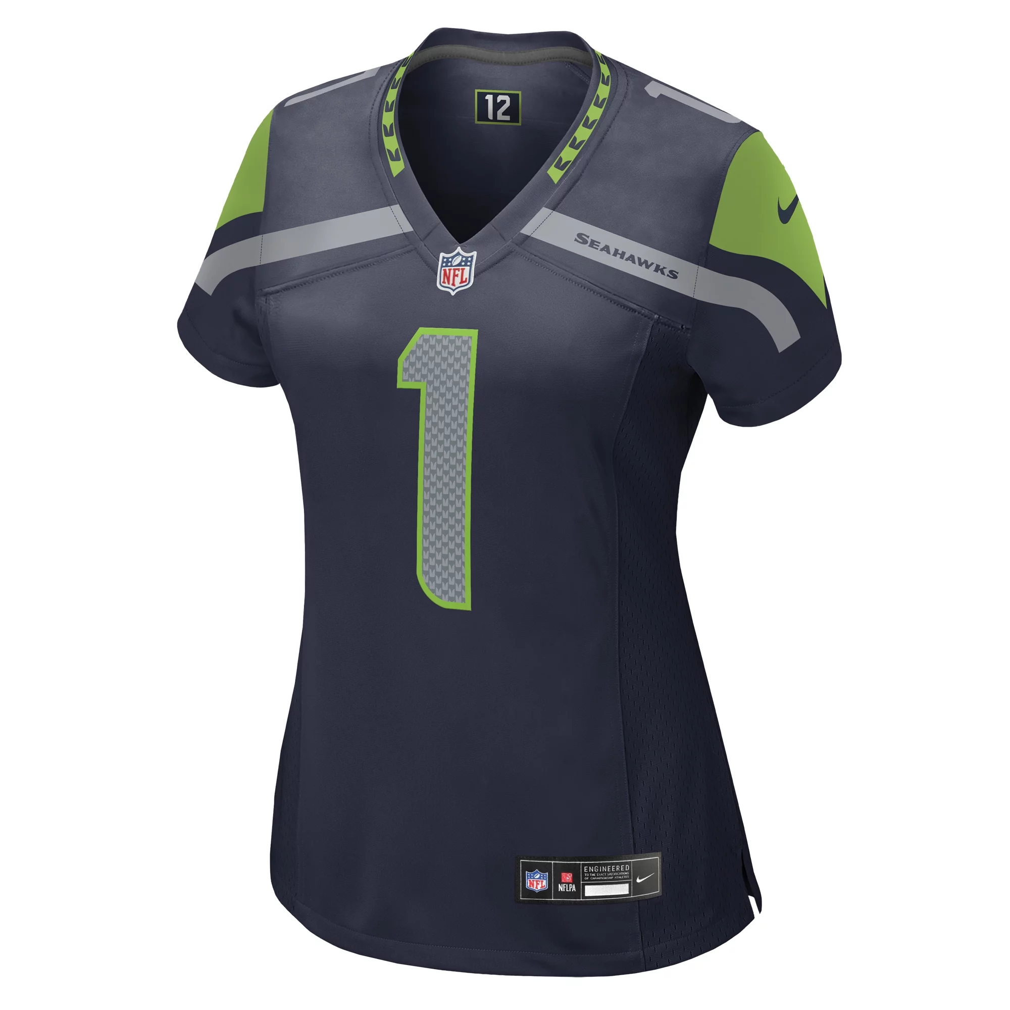 Women's Nike Number 1 Mom College Navy Seattle Seahawks Game Jersey