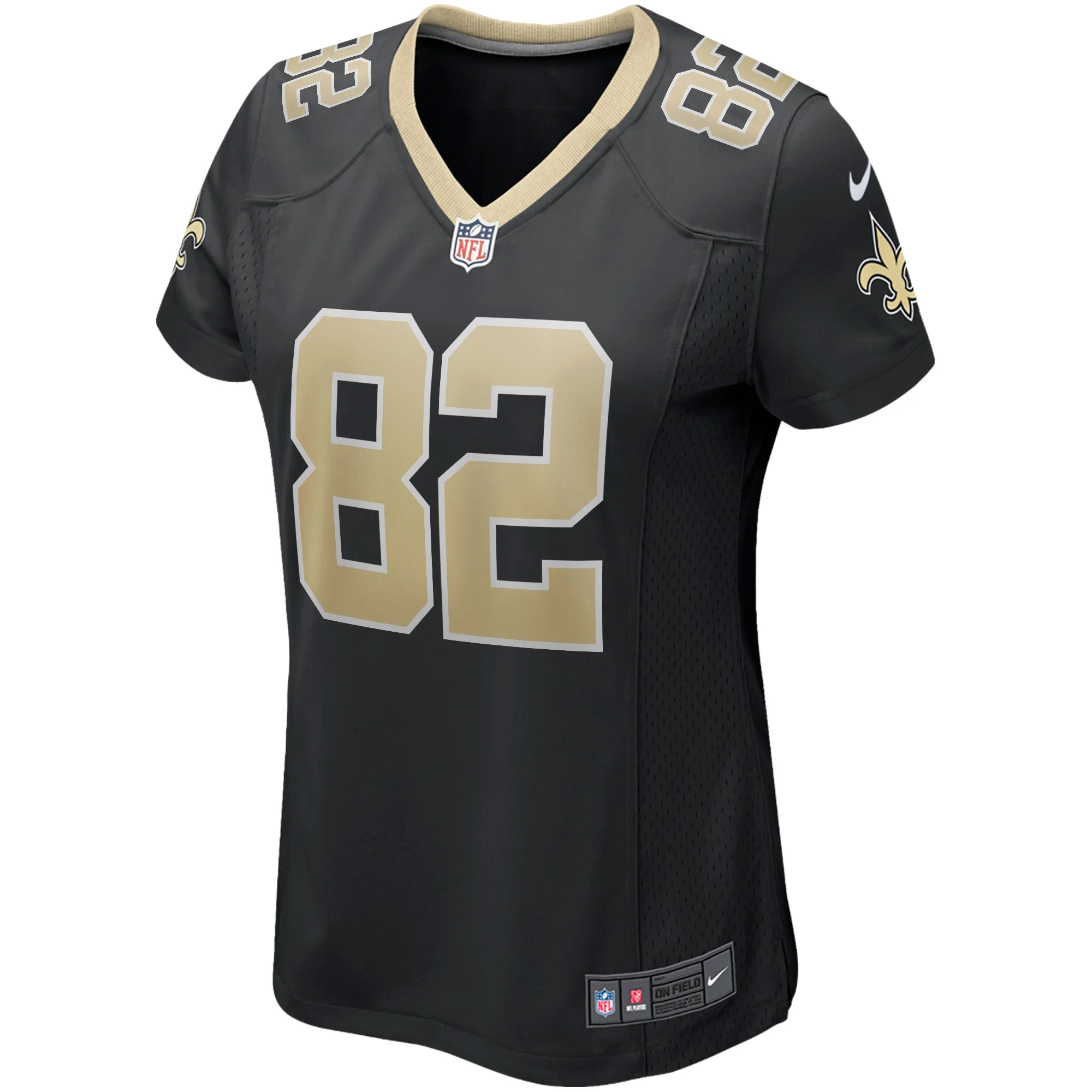 Women's Nike Bob Pollard Black New Orleans Saints Game Retired Player Jersey