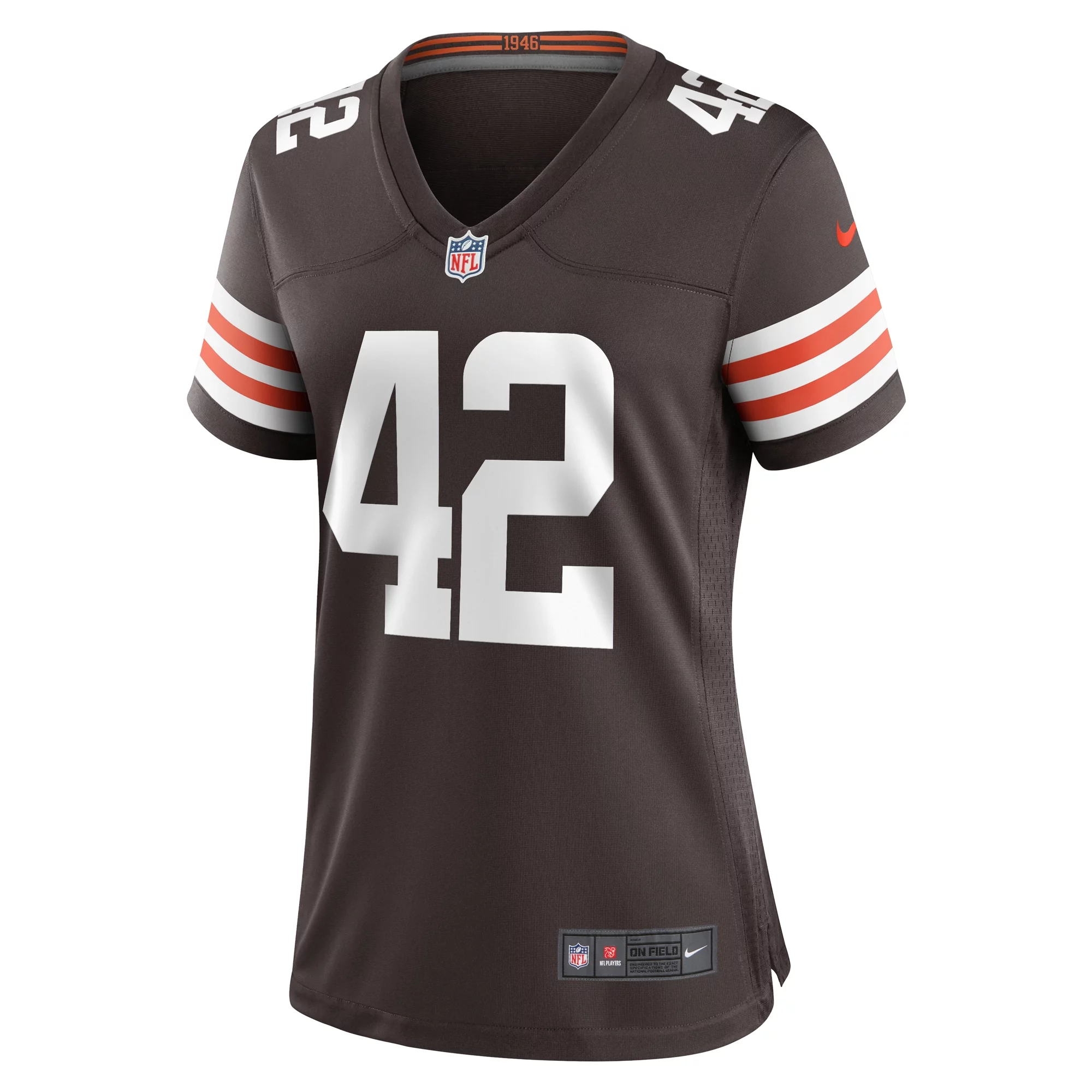 Women's Nike Tony Fields II Brown Cleveland Browns Team Game Jersey