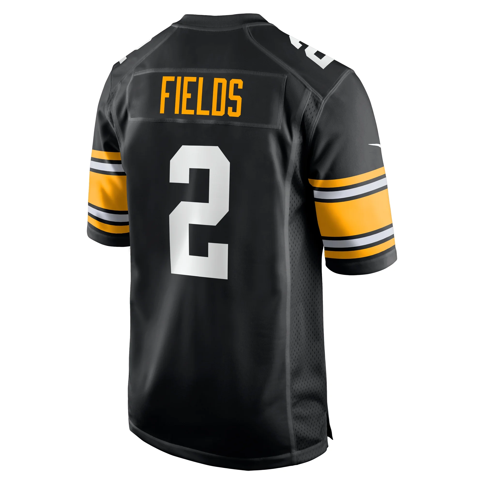 Men's Nike Justin Fields Black Pittsburgh Steelers Alternate Game Jersey
