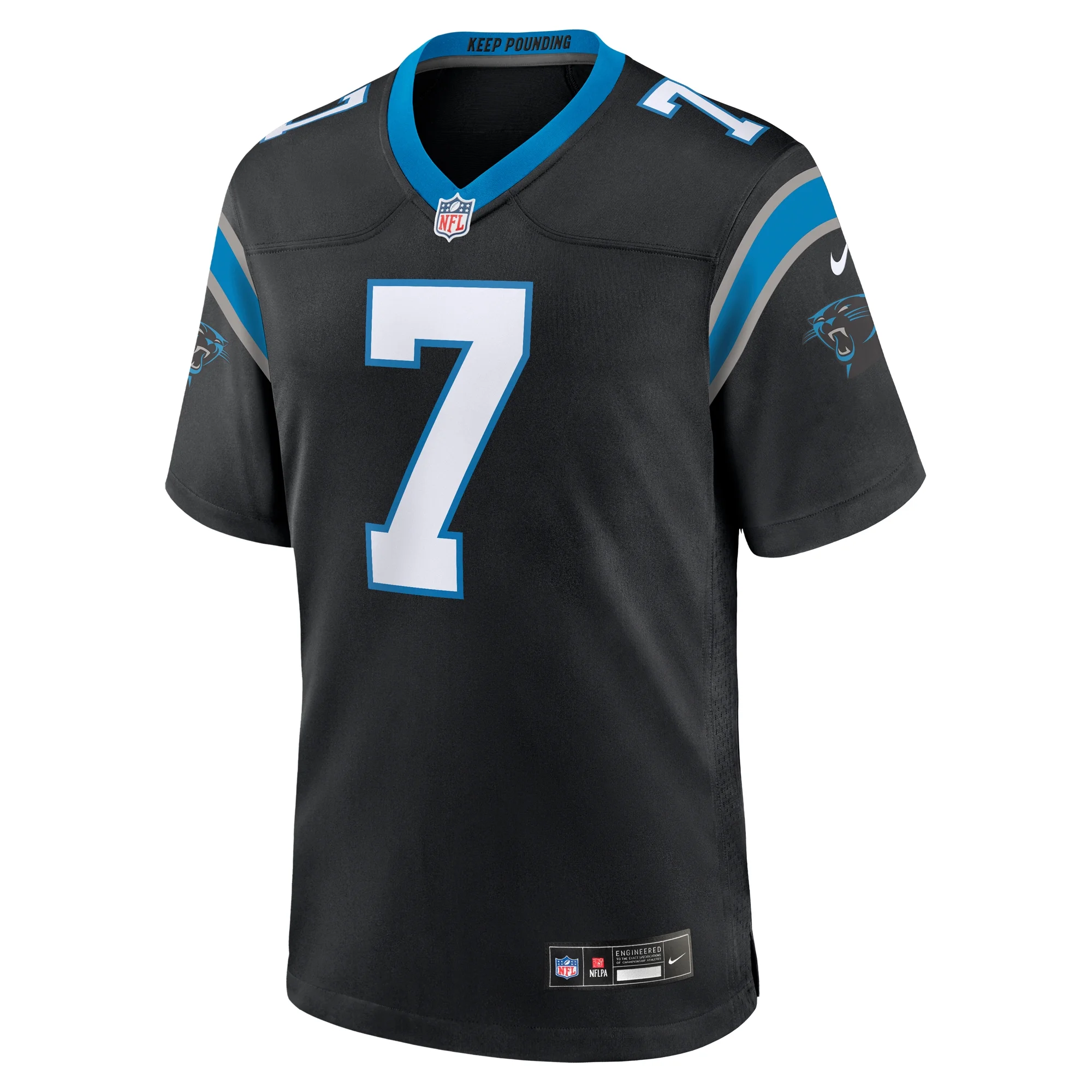 Men's Nike Jadeveon Clowney Black Carolina Panthers Game Jersey