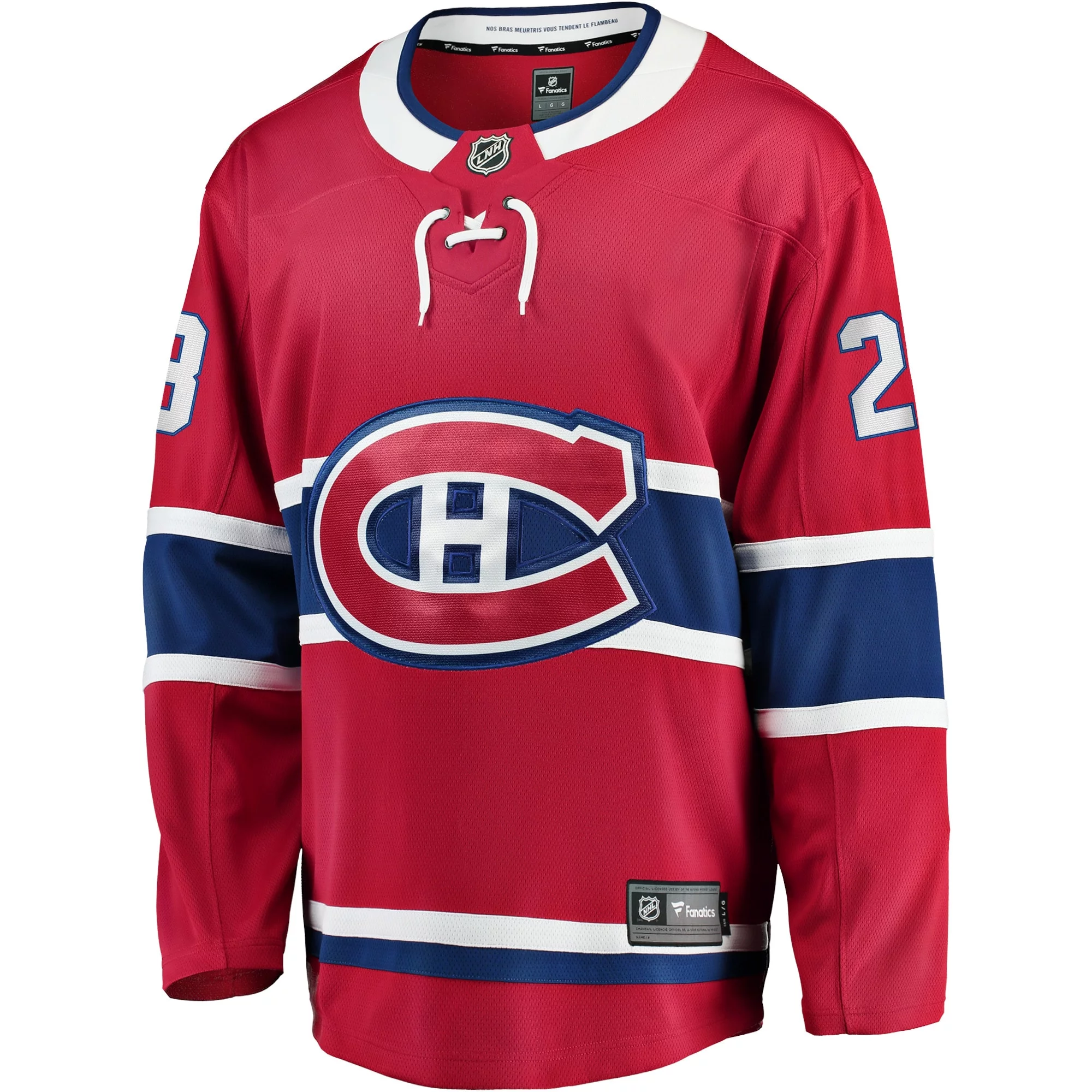 Men's Fanatics Christian Dvorak Red Montreal Canadiens Home Breakaway Player Jersey