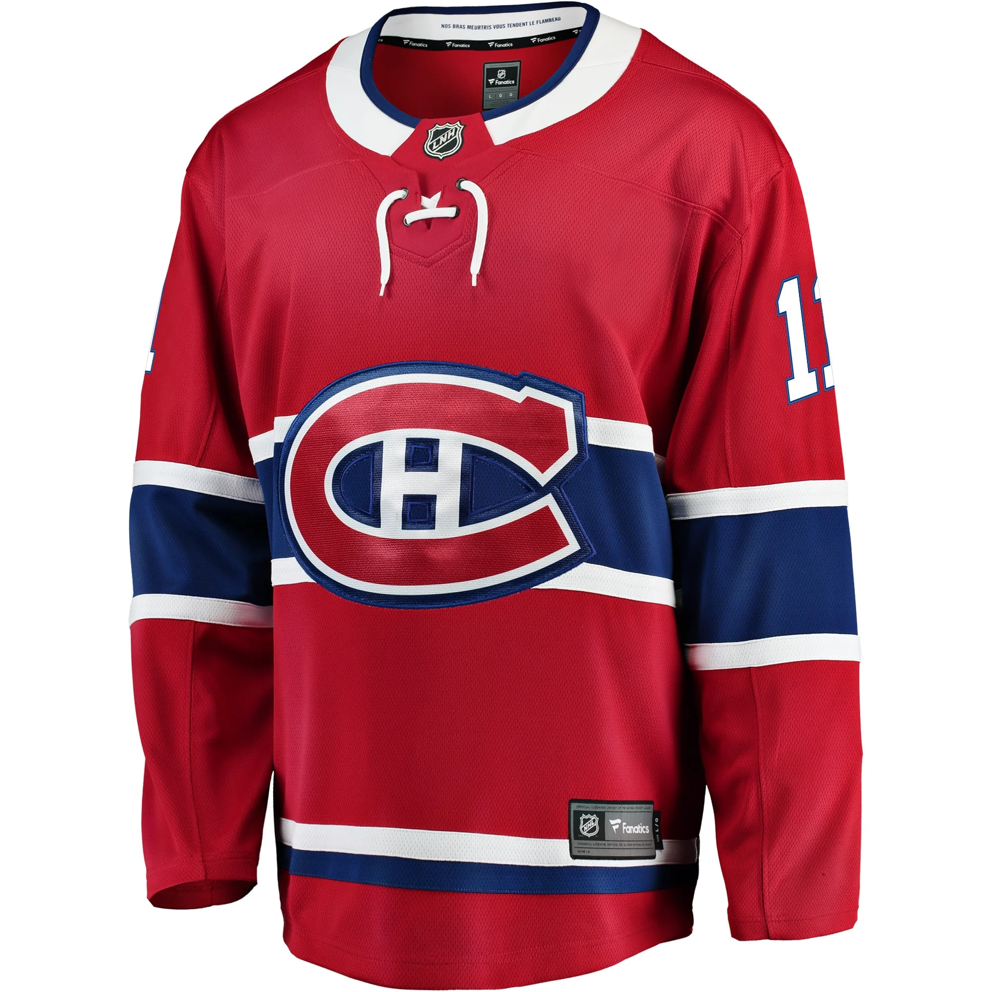 Men's Fanatics Brendan Gallagher Red Montreal Canadiens Breakaway Player Jersey