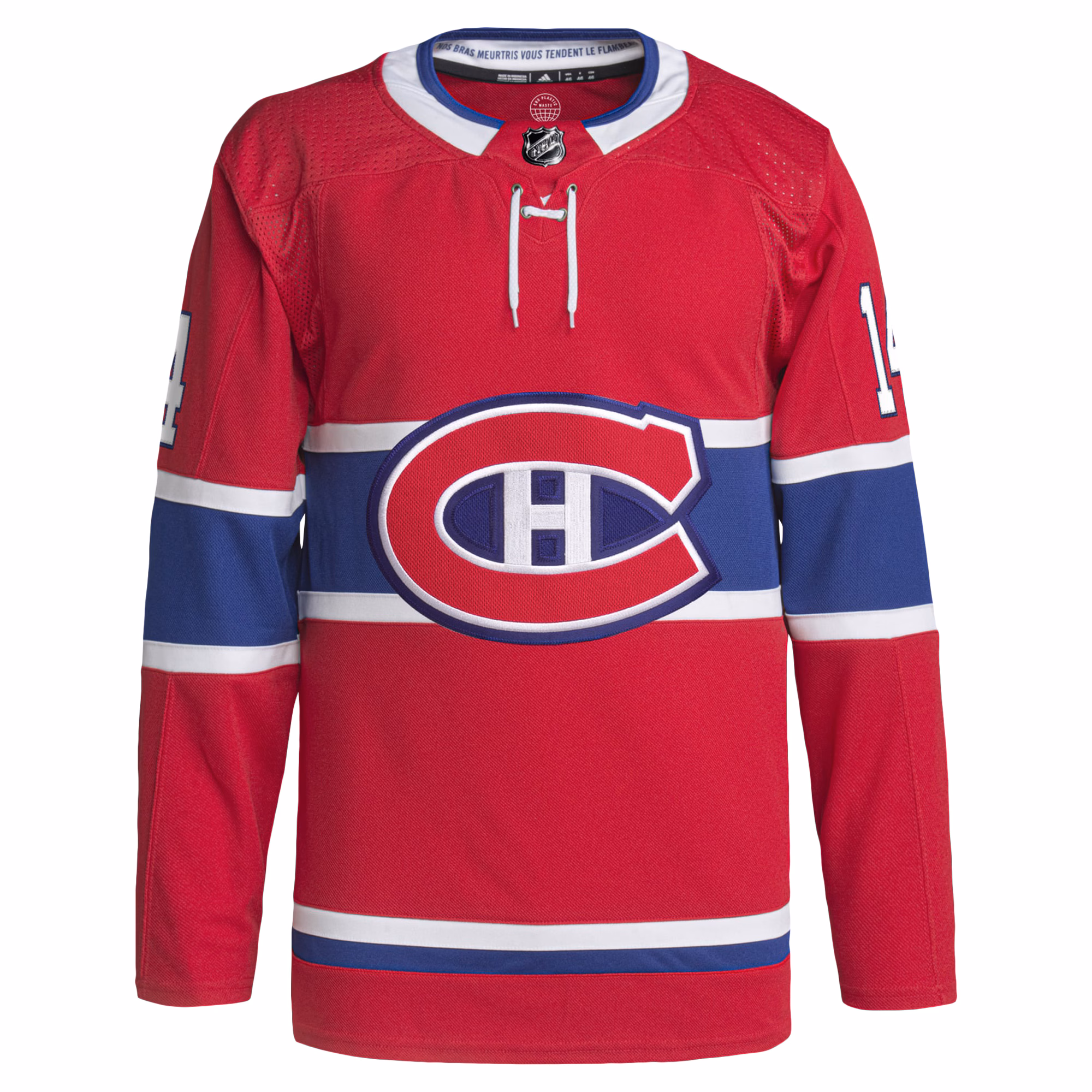 Nick Suzuki Montreal Canadiens adidas Home Primegreen Authentic Pro Player Jersey - Red