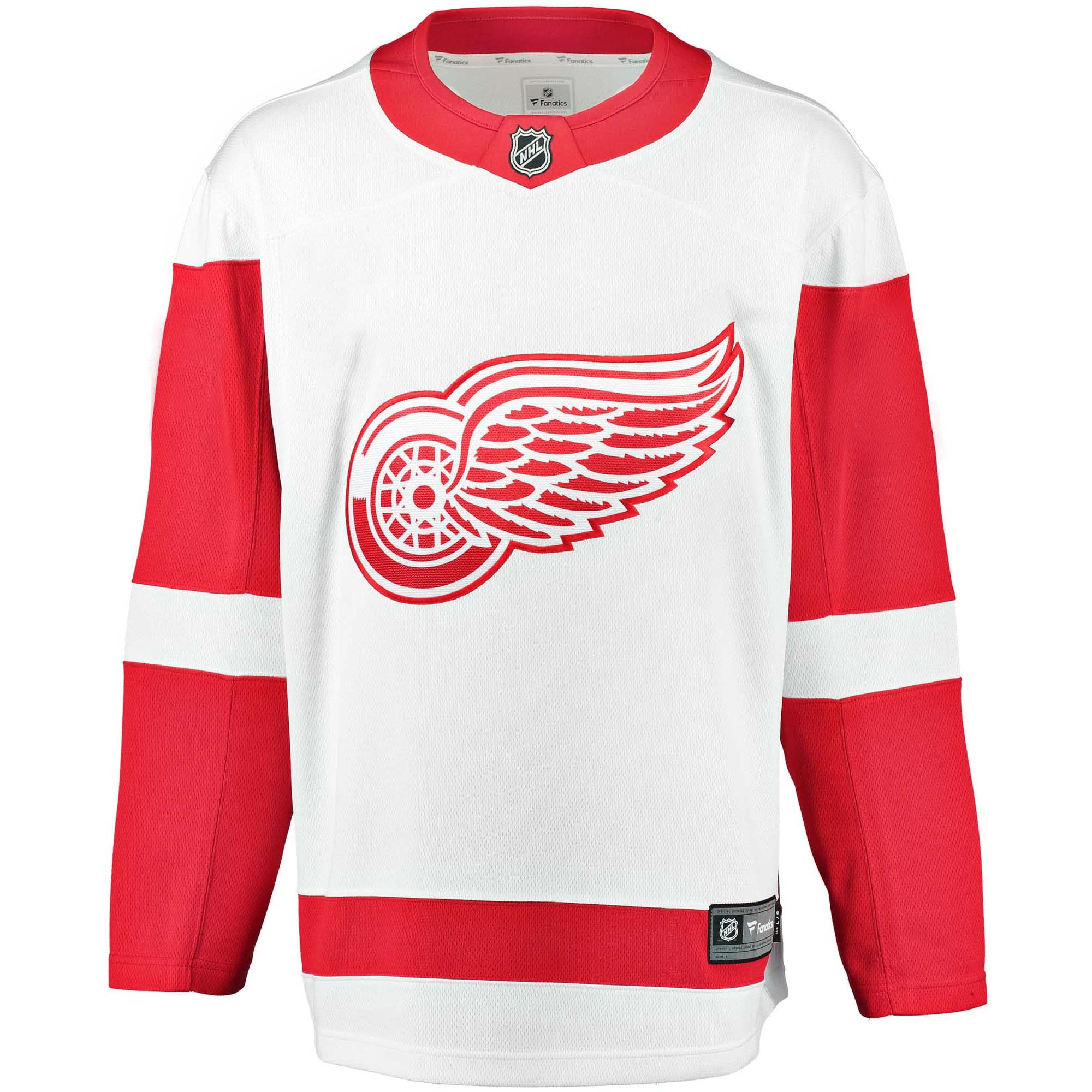 Men's Fanatics White Detroit Red Wings Breakaway Away Jersey