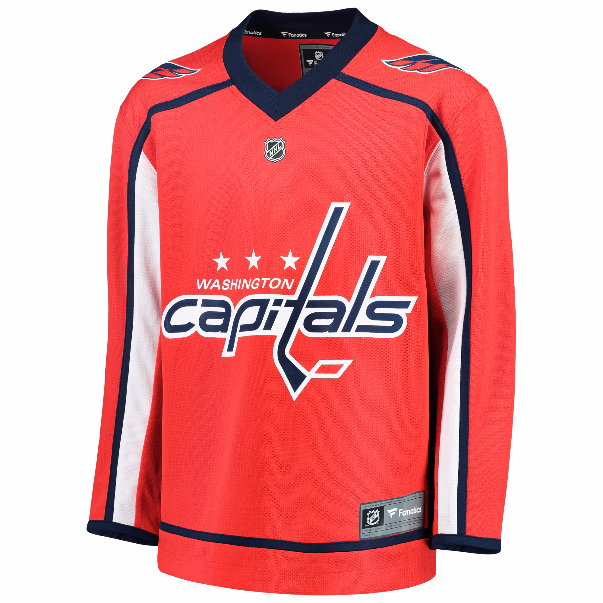 Washington Capitals Fanatics Youth Home Replica Blank Jersey - Red