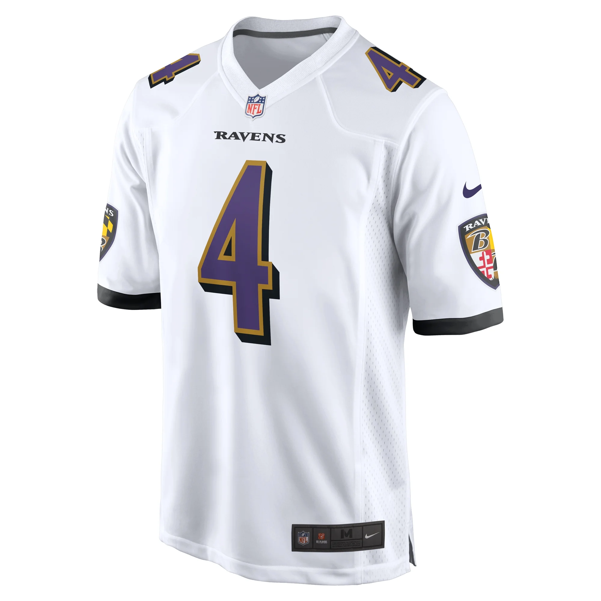 Men's Nike Zay Flowers White Baltimore Ravens Game Jersey