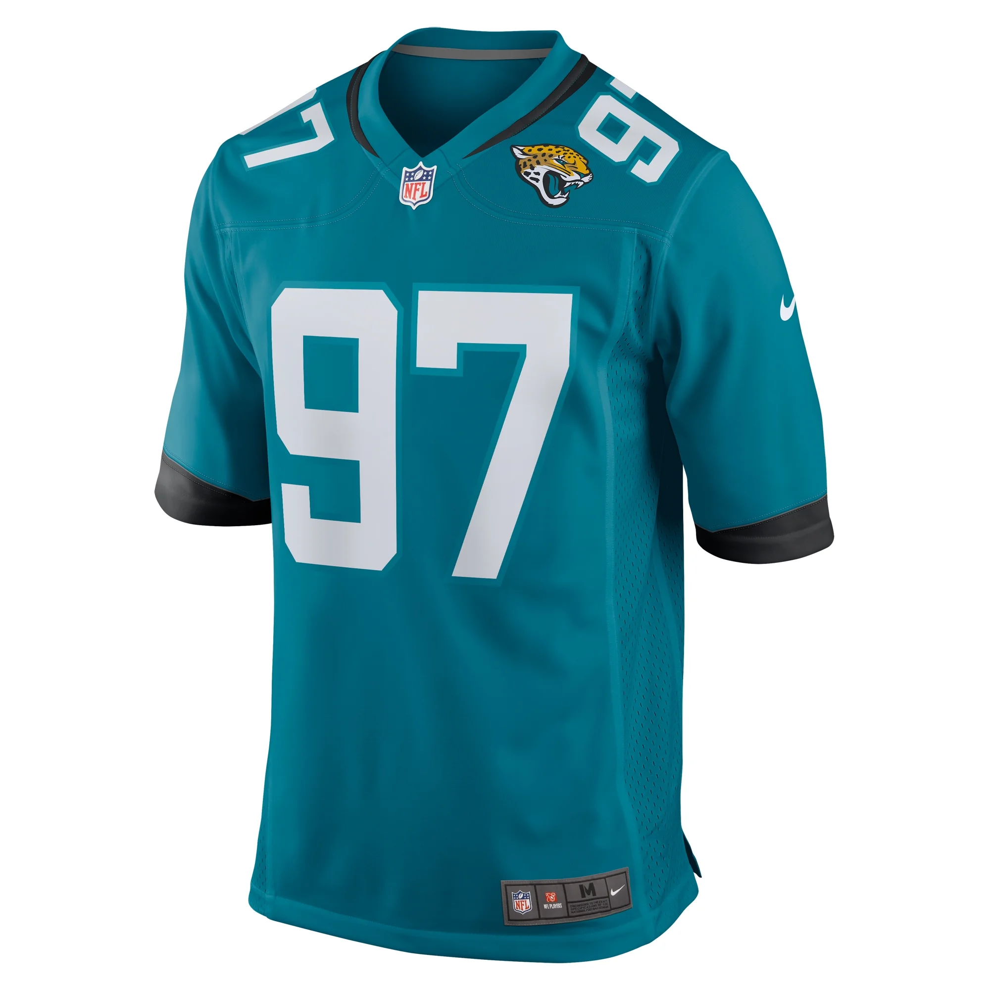 Men's Nike Henry Mondeaux Teal Jacksonville Jaguars Game Jersey