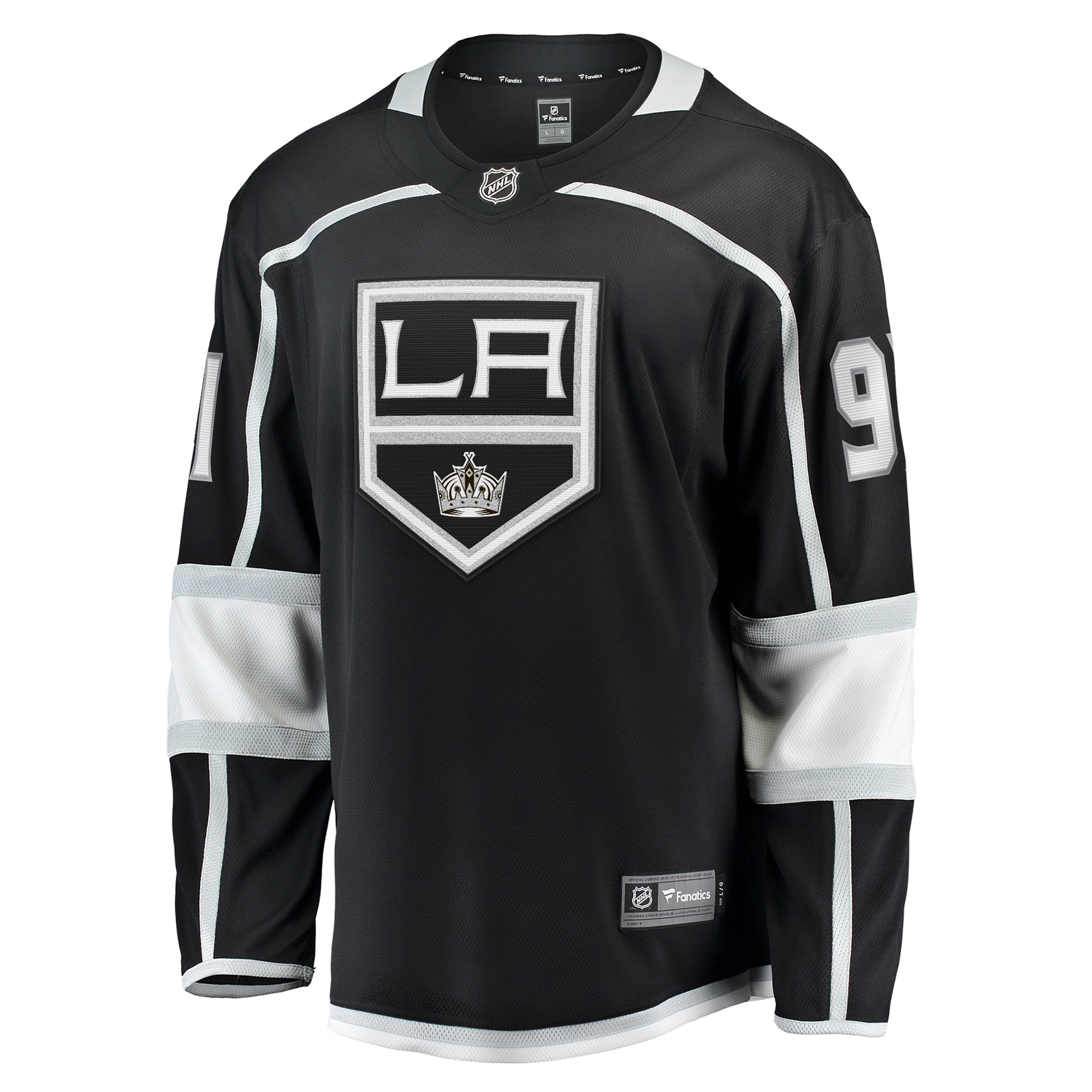 Men's Fanatics Carl Grundstrom Black Los Angeles Kings Home Breakaway Player Jersey