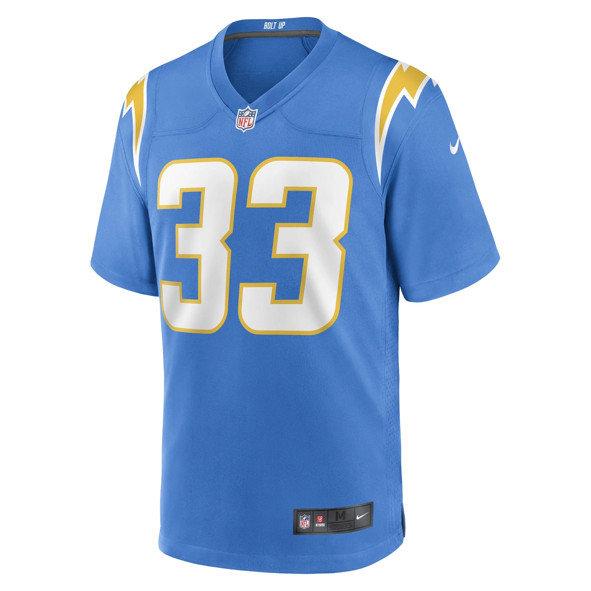 Men's Nike Deane Leonard Powder Blue Los Angeles Chargers Game Player Jersey
