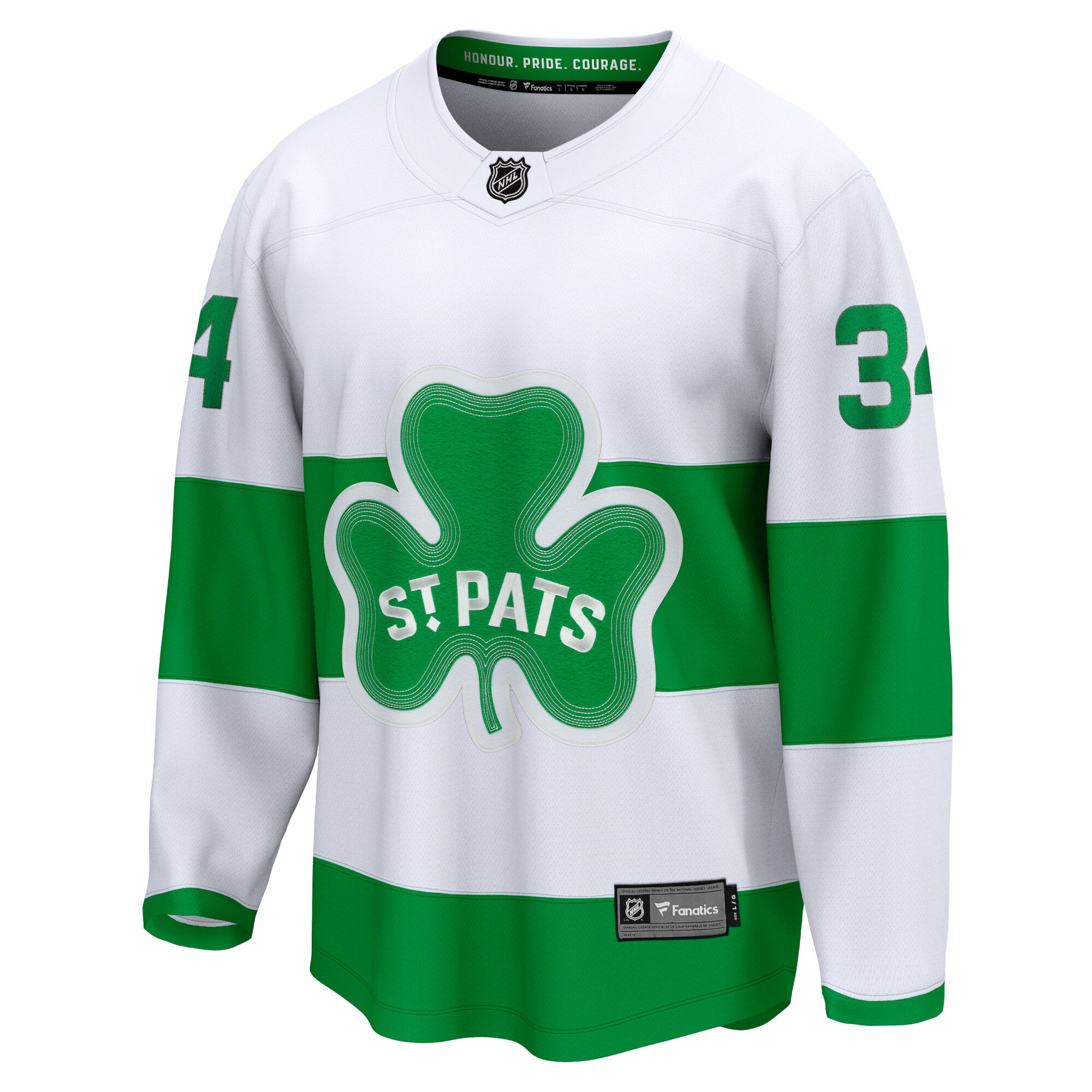 Auston Matthews Toronto Maple Leafs Fanatics St. Patricks Alternate Premier Breakaway Player Jersey - White