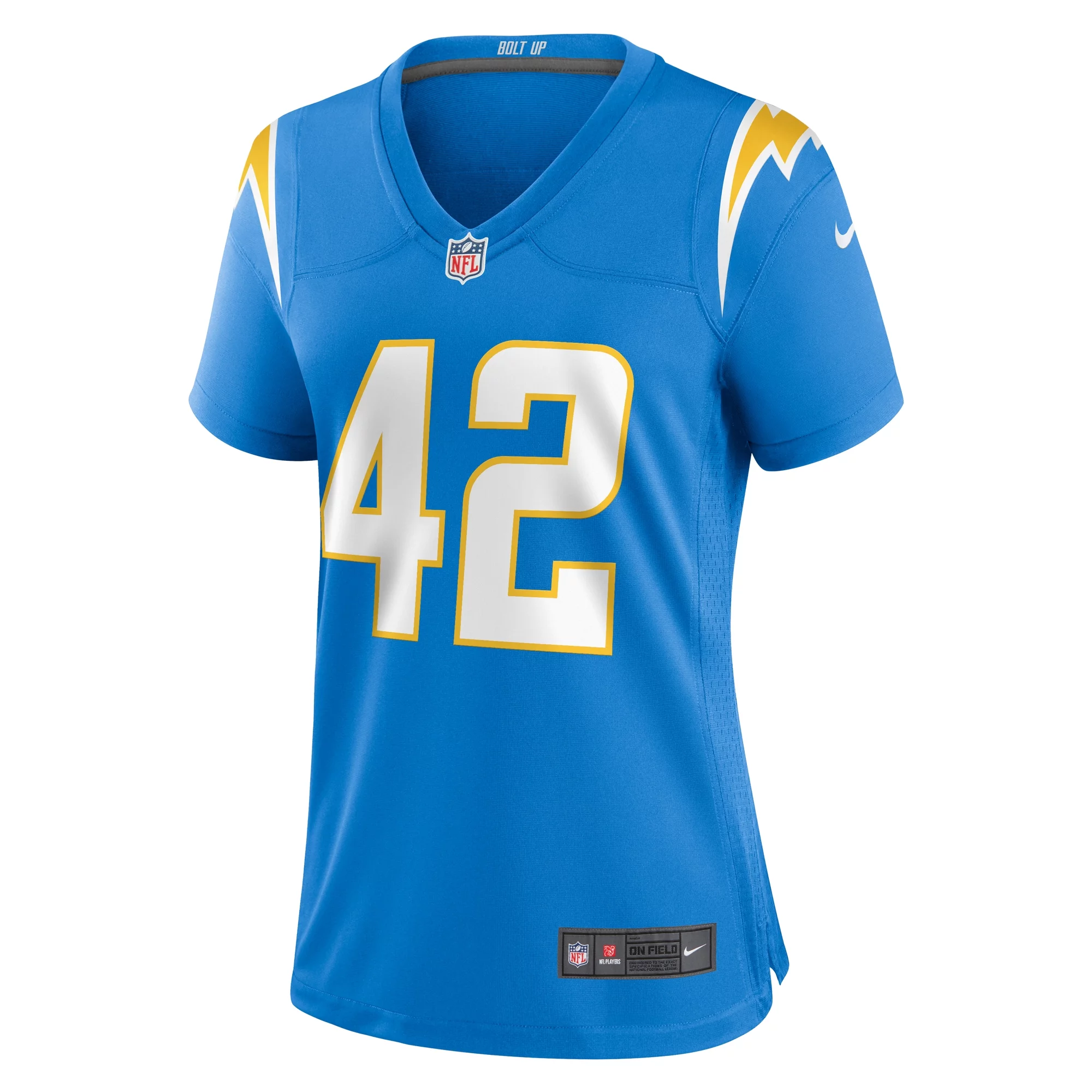 Women's Nike Elijah Dotson Powder Blue Los Angeles Chargers Team Game Jersey