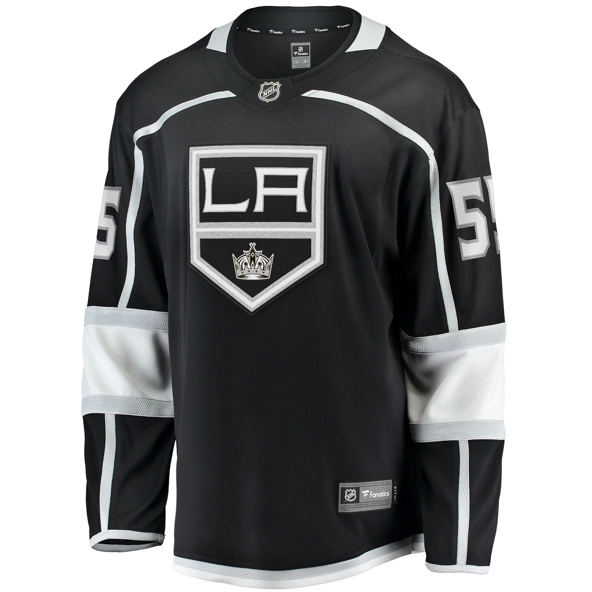 Men's Fanatics Quinton Byfield Black Los Angeles Kings Home Team Breakaway Player Jersey