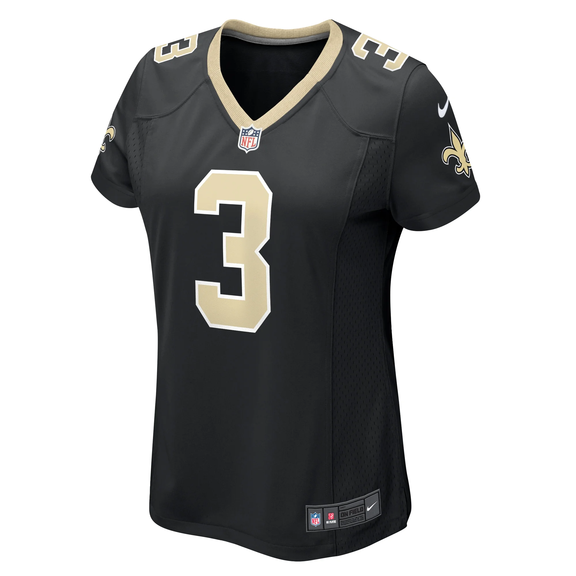 Women's Nike Jake Haener Black New Orleans Saints Team Game Jersey