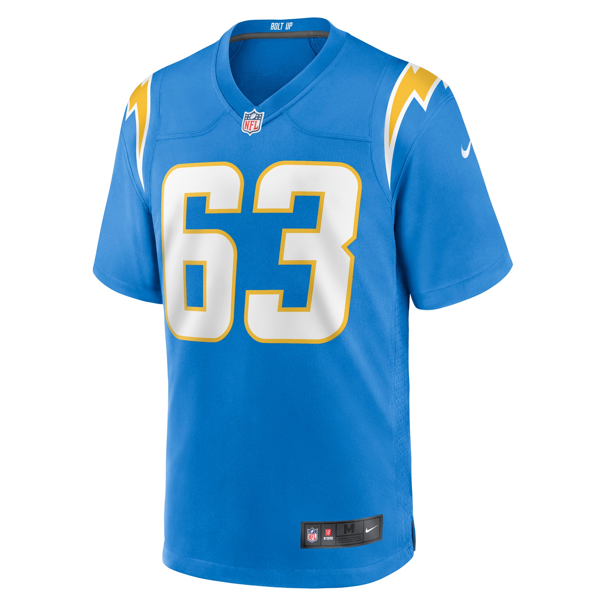 Men's Nike Corey Linsley Powder Blue Los Angeles Chargers Game Player Jersey