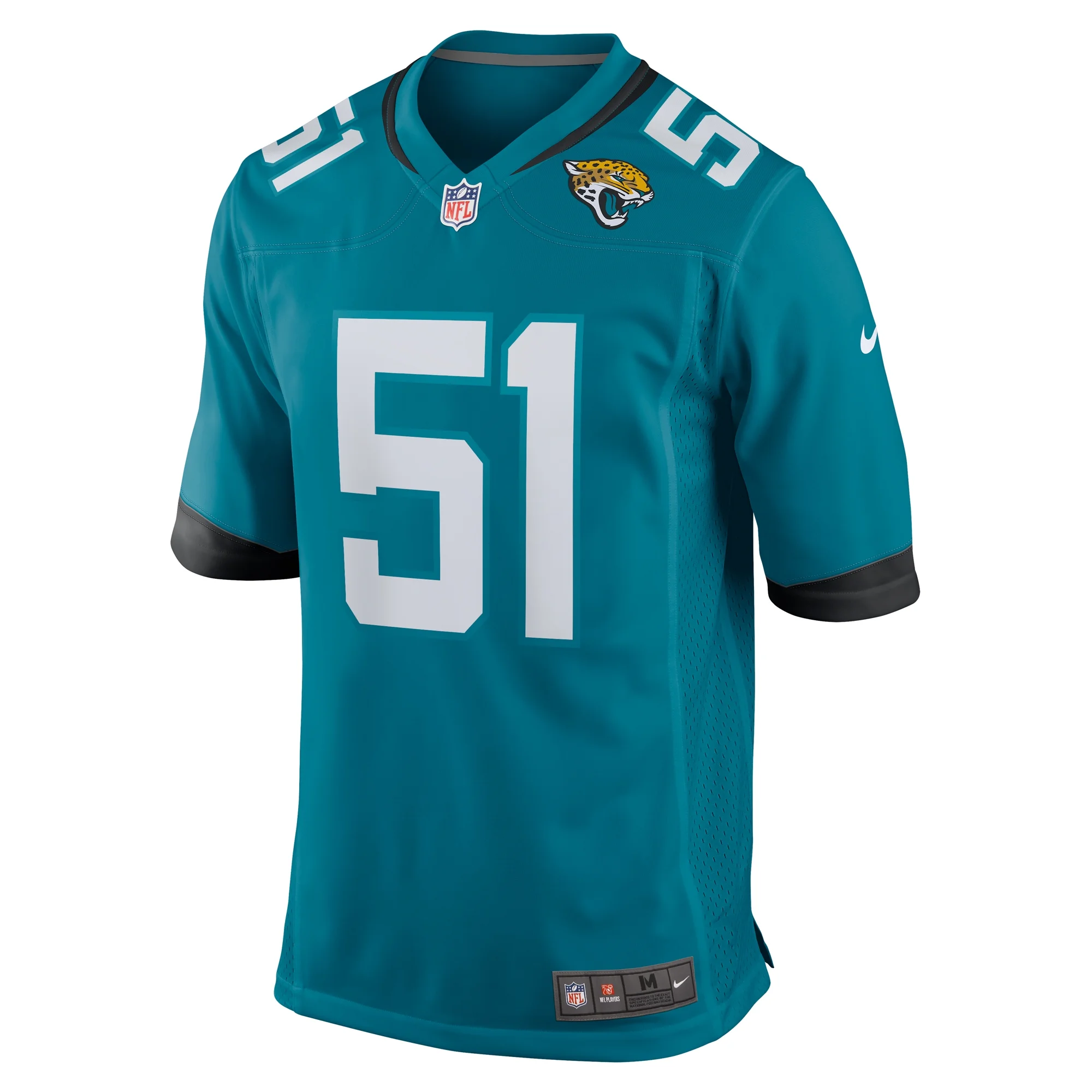 Men's Nike Ventrell Miller Teal Jacksonville Jaguars Game Jersey