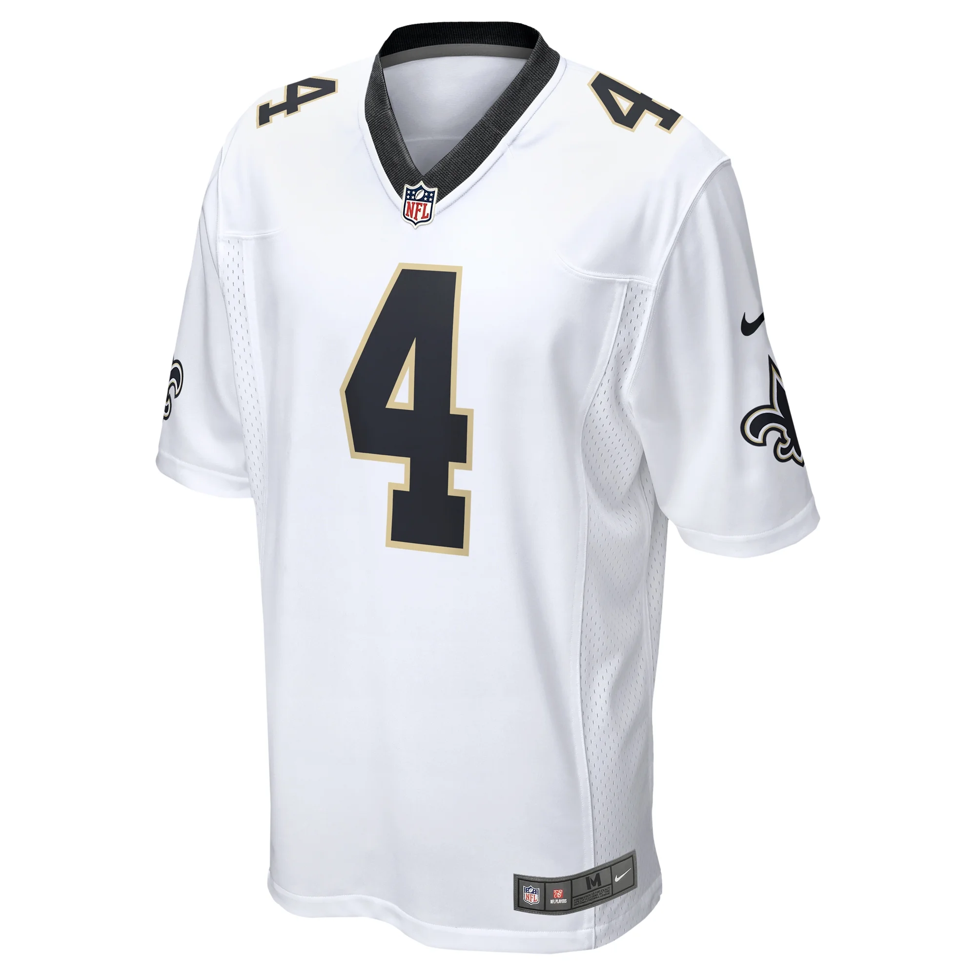 Men's Nike Derek Carr White New Orleans Saints Game Player Jersey