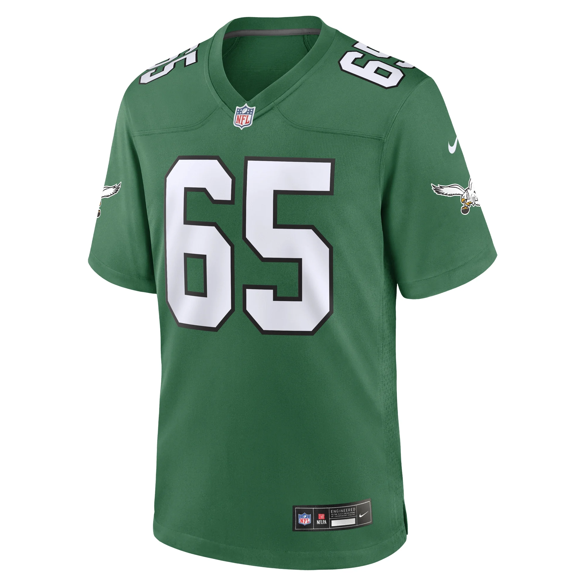 Men's Nike Lane Johnson Kelly Green Philadelphia Eagles Alternate Game Jersey
