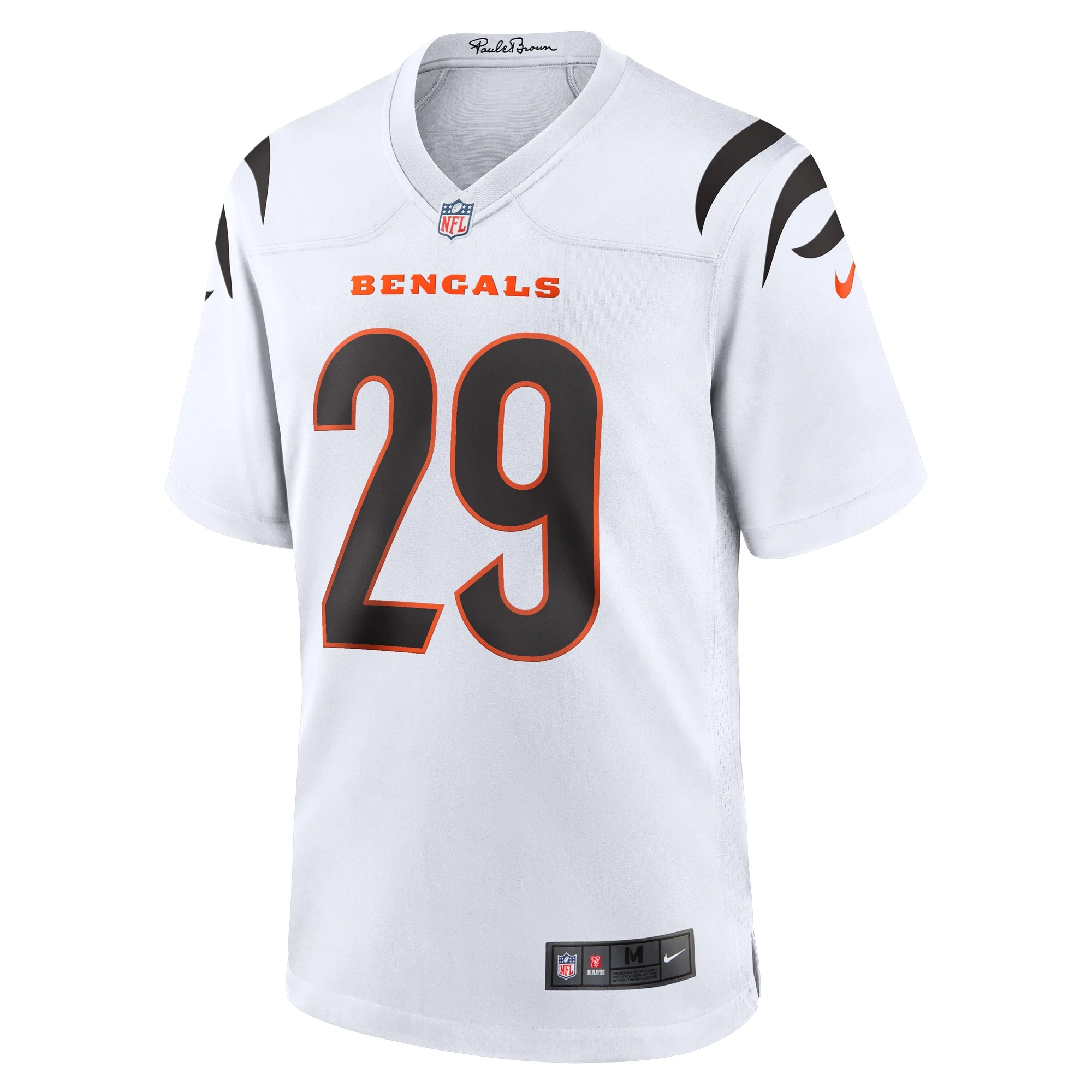Men's Nike Cam Taylor-Britt White Cincinnati Bengals Game Jersey