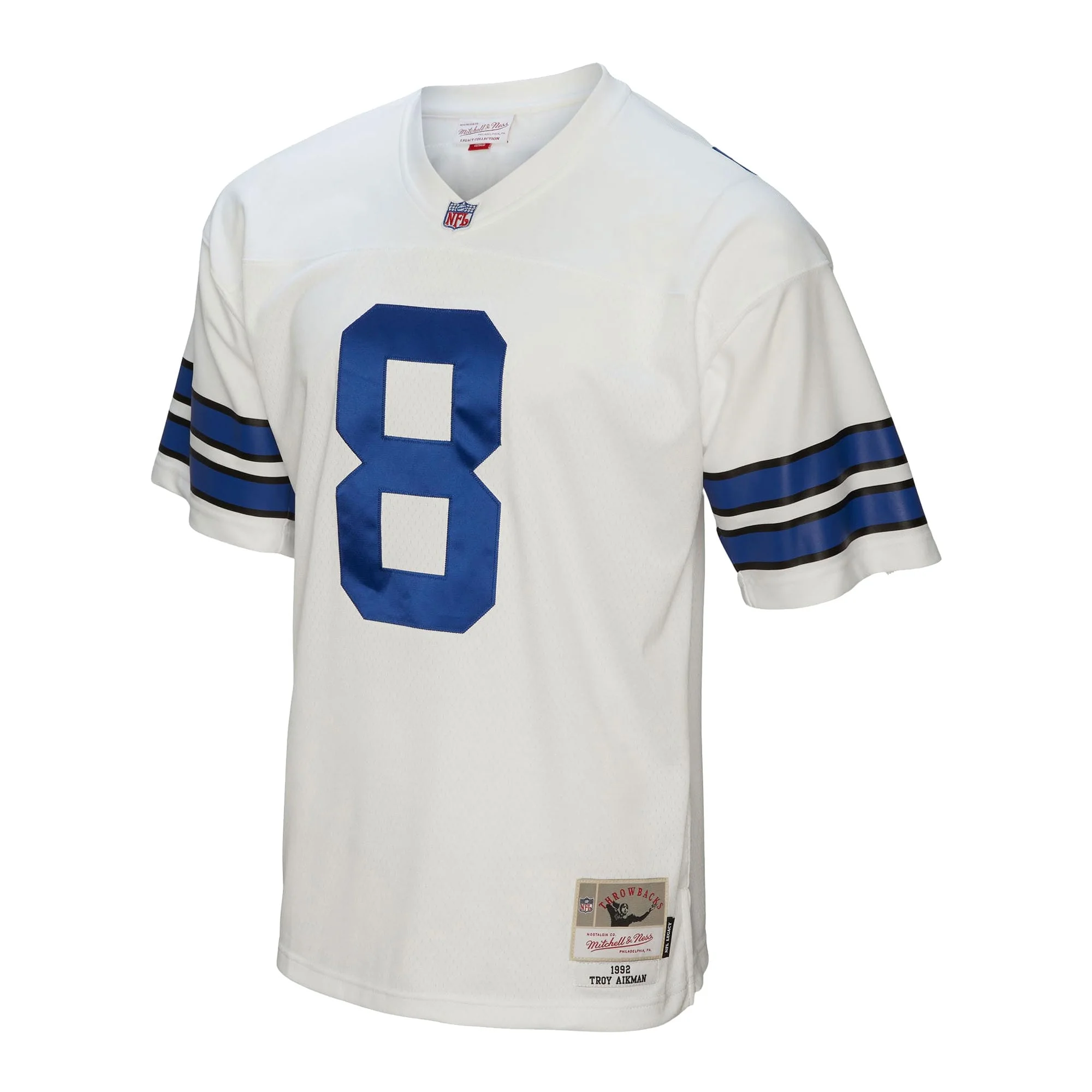 Men's Mitchell & Ness Troy Aikman White Dallas Cowboys Legacy Replica Jersey