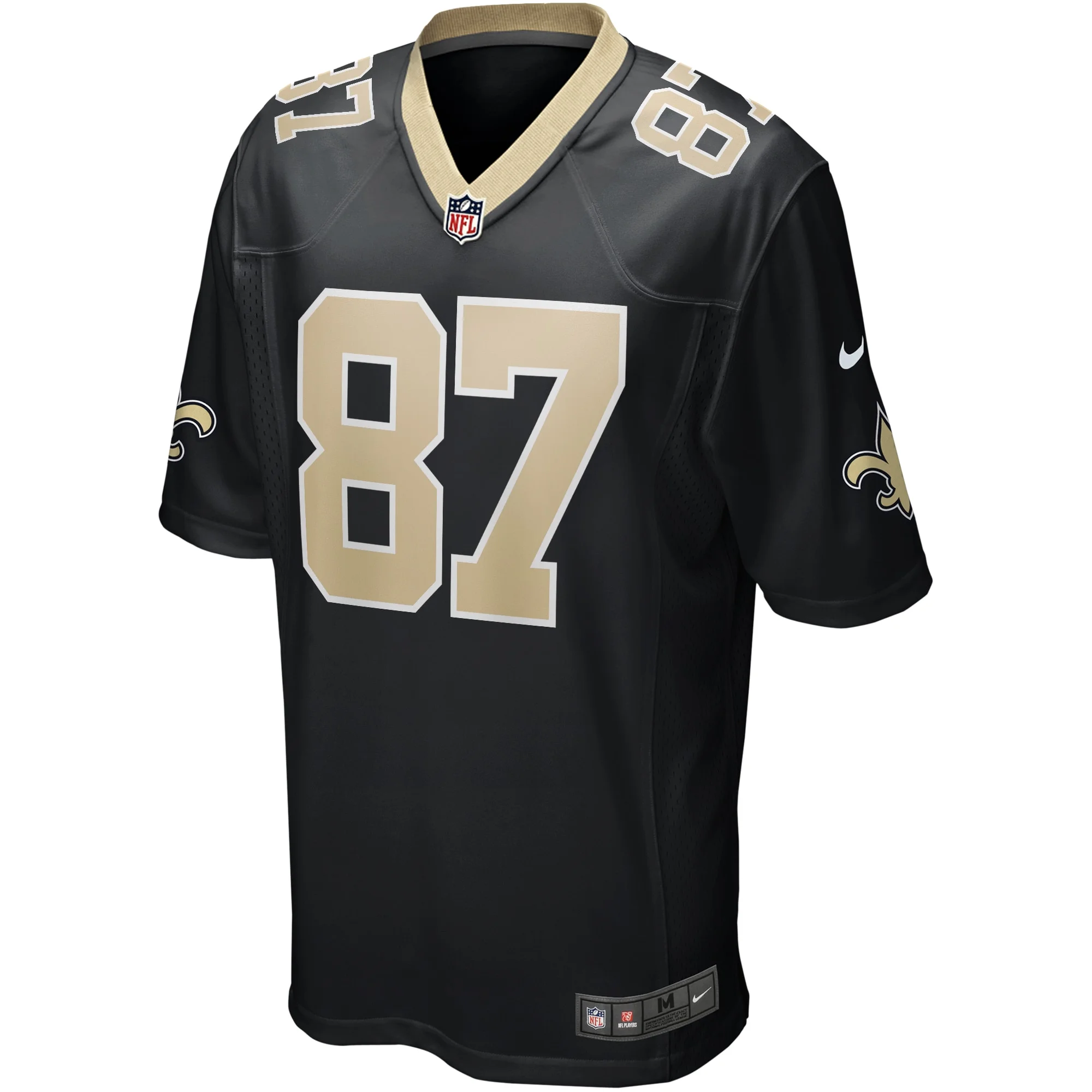 Men's Nike Joe Horn Black New Orleans Saints Game Retired Player Jersey