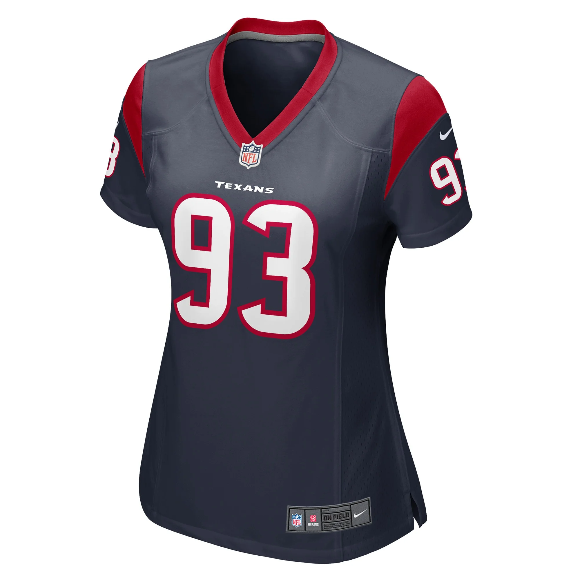Women's Nike Kurt Hinish Navy Houston Texans Game Player Jersey