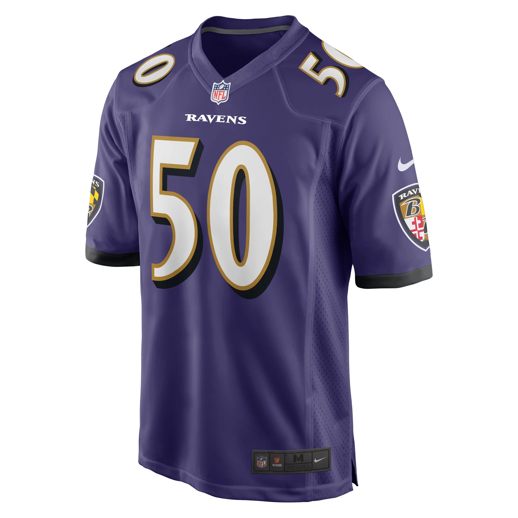 Men's Nike Kyle Van Noy Purple Baltimore Ravens Game Jersey