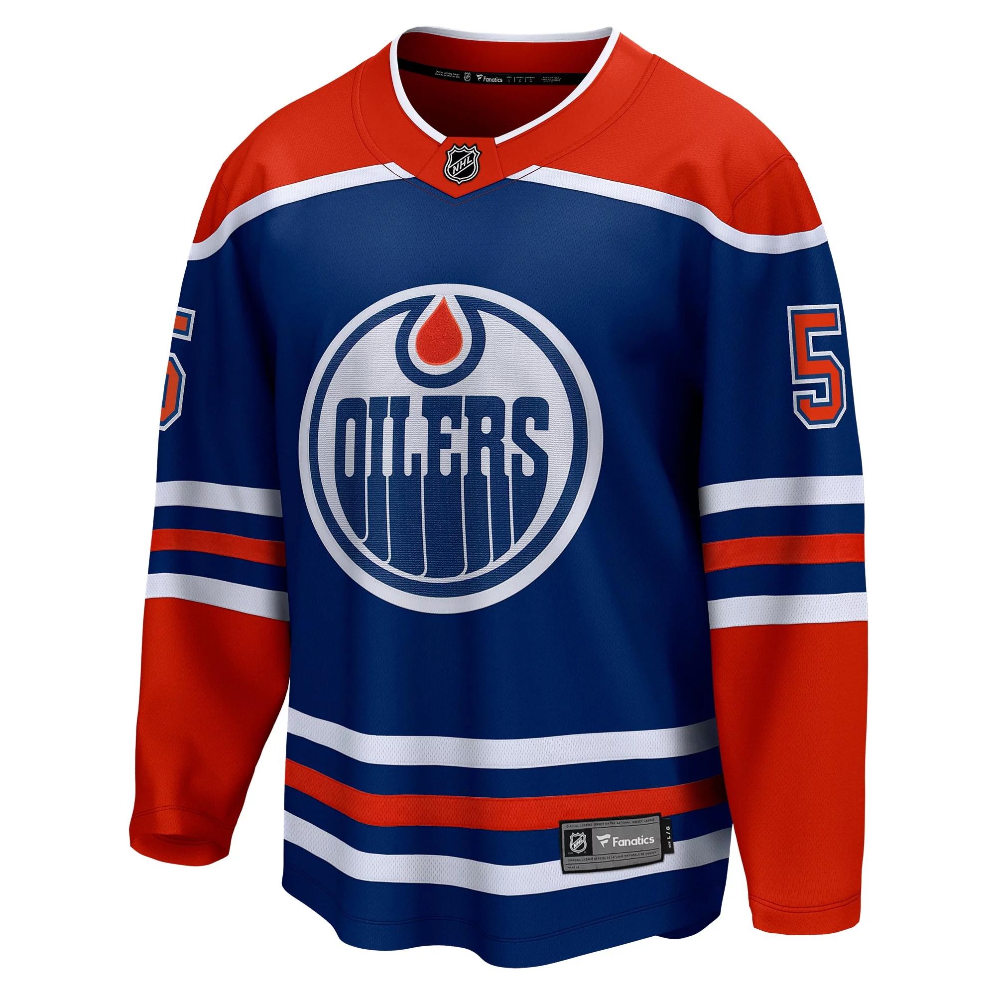 Men's Fanatics Cody Ceci Royal Edmonton Oilers Home Breakaway Player Jersey