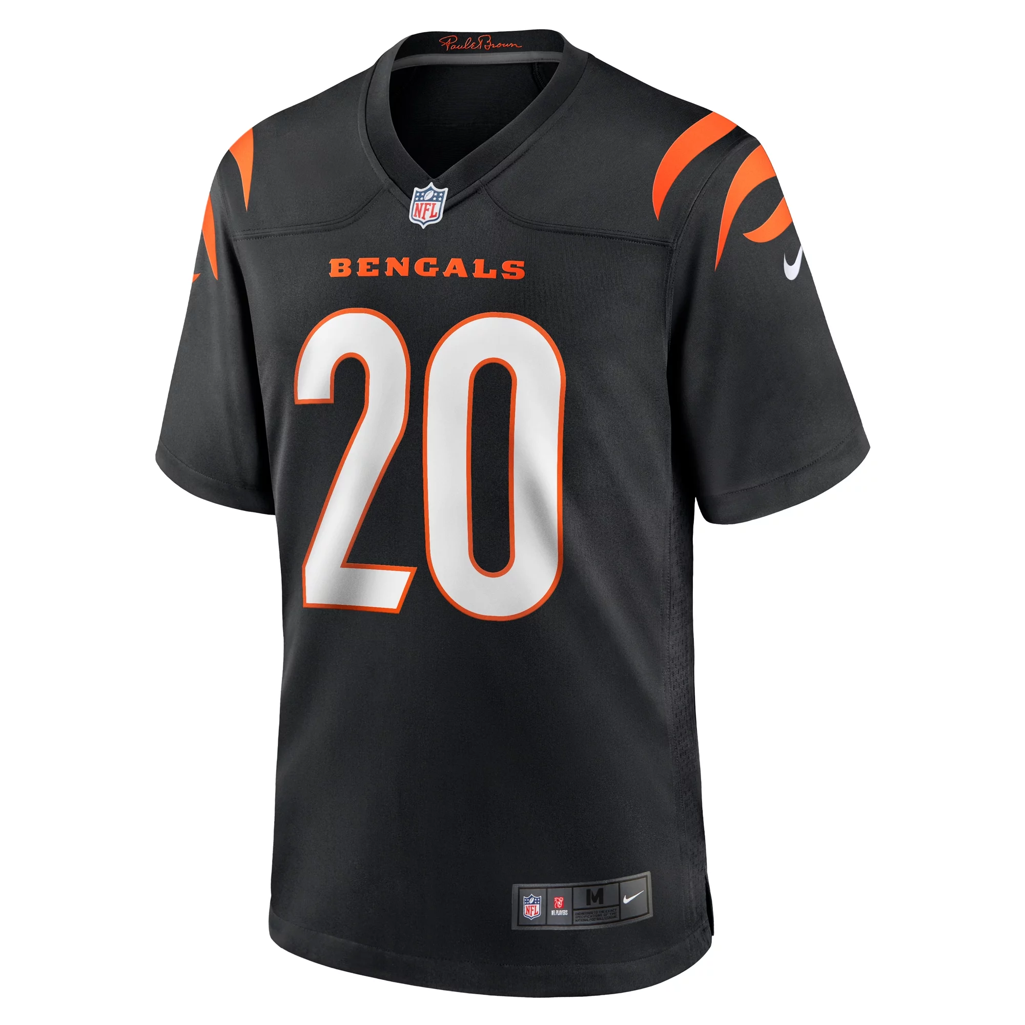 Men's Nike DJ Turner Black Cincinnati Bengals Team Game Jersey