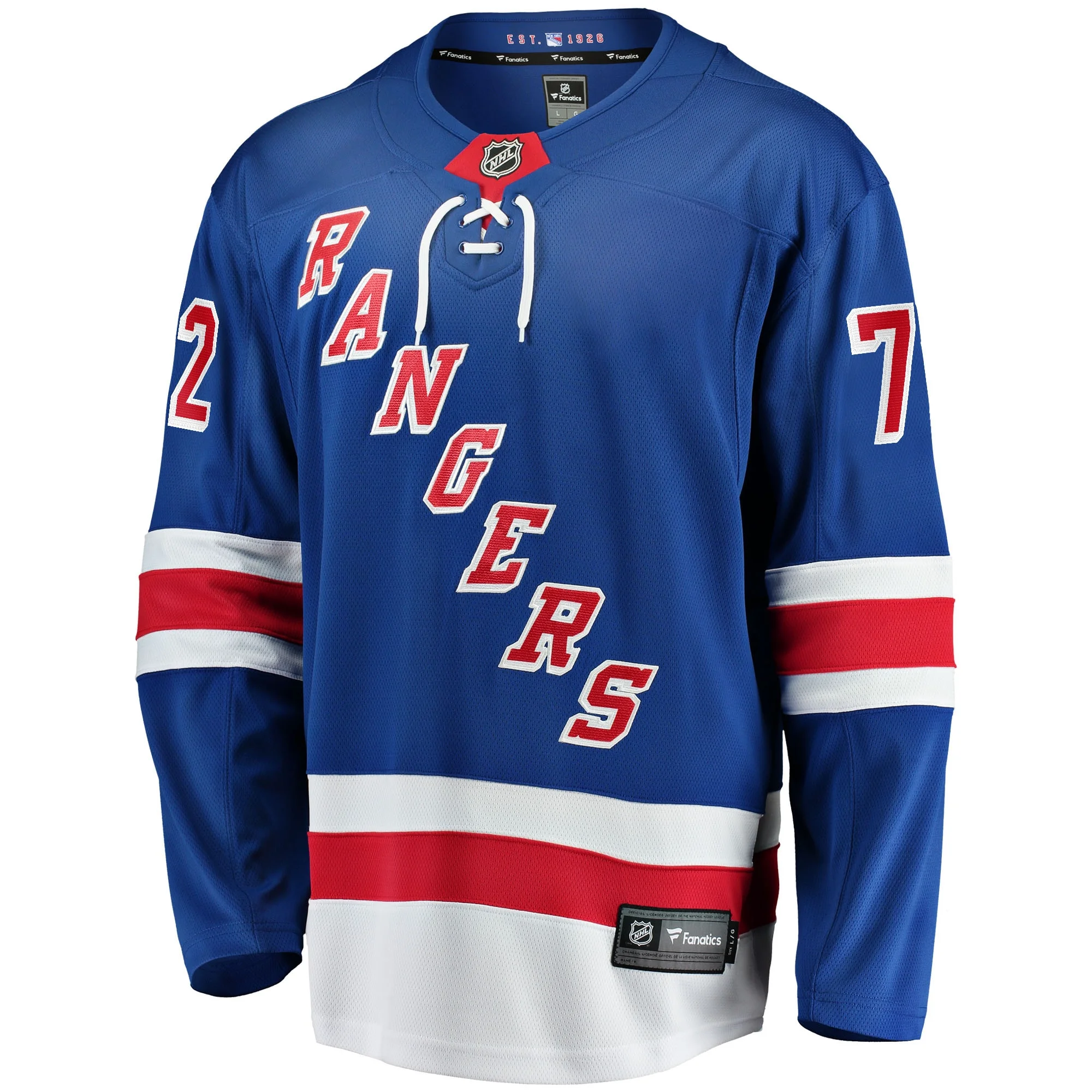 Men's Fanatics Filip Chytil Blue New York Rangers Home Breakaway Jersey