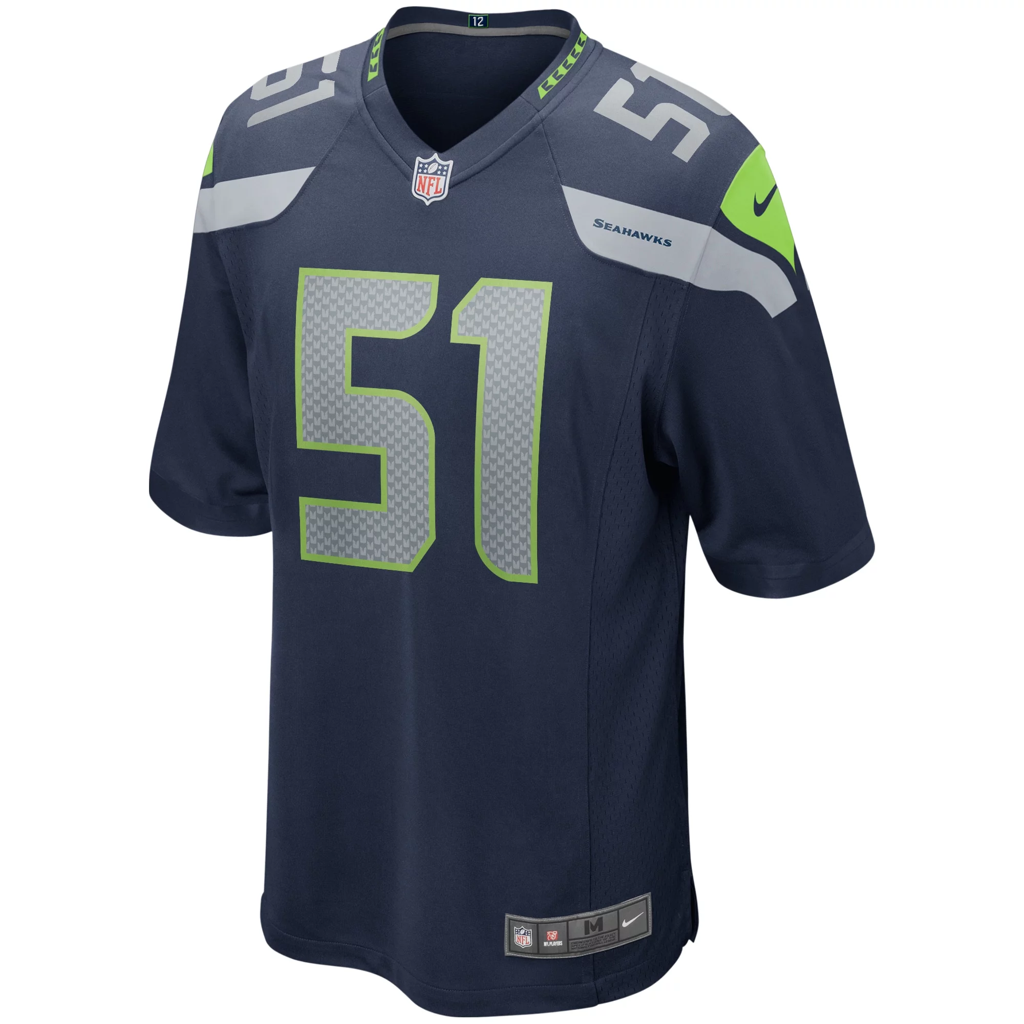 Men's Nike Lofa Tatupu College Navy Seattle Seahawks Game Retired Player Jersey