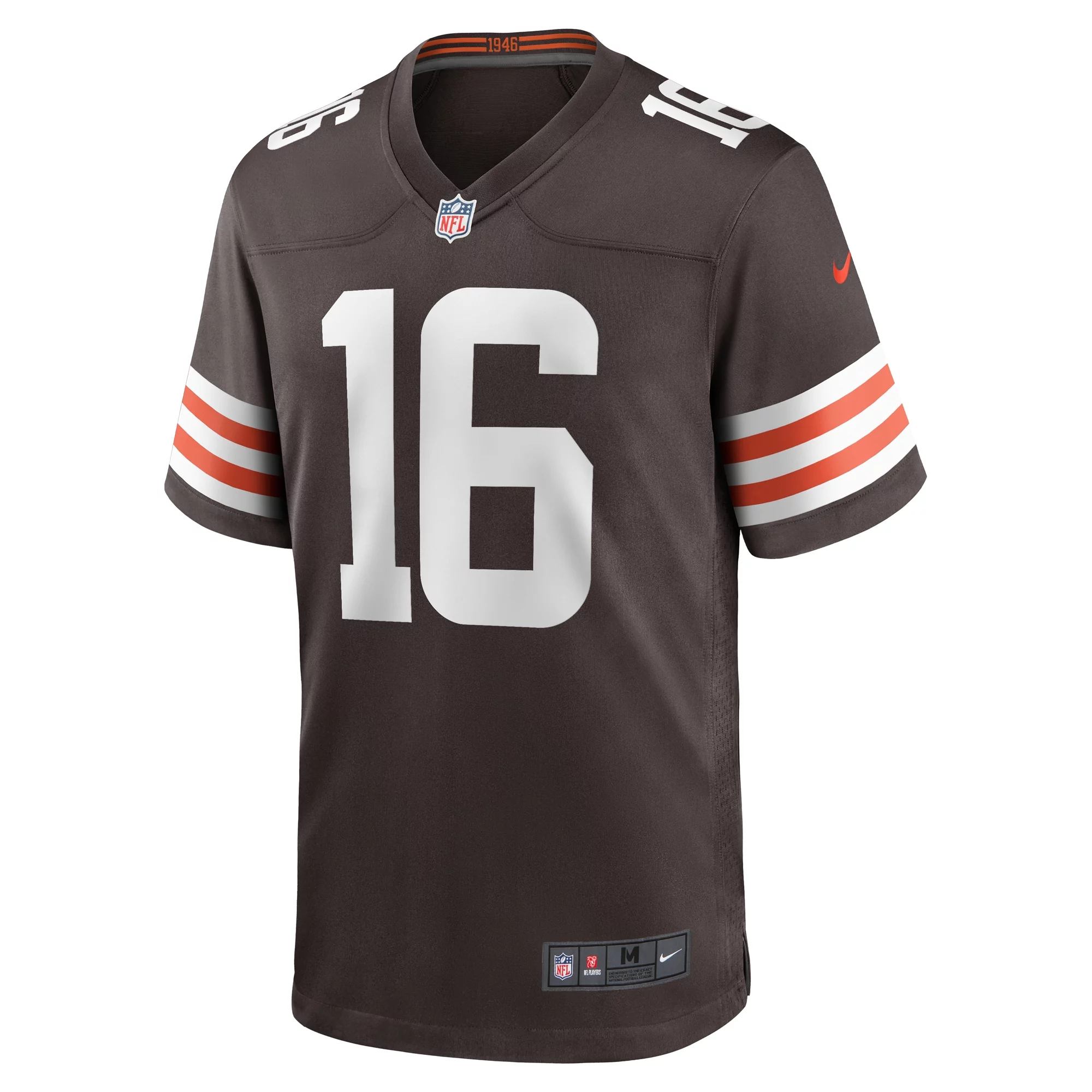 Men's Nike Jaelon Darden Brown Cleveland Browns Team Game Jersey