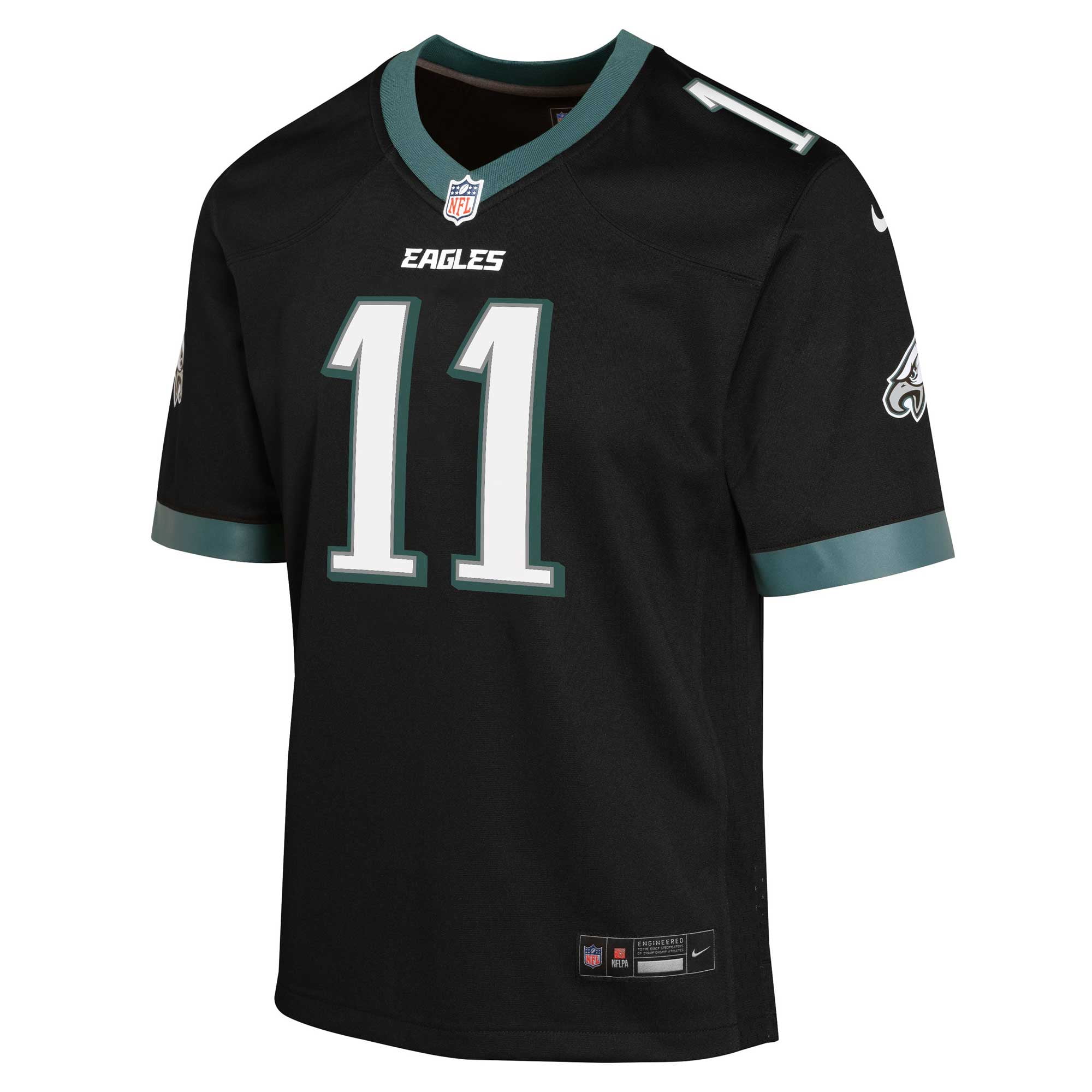 Youth Nike A.J. Brown Black Philadelphia Eagles Game Jersey