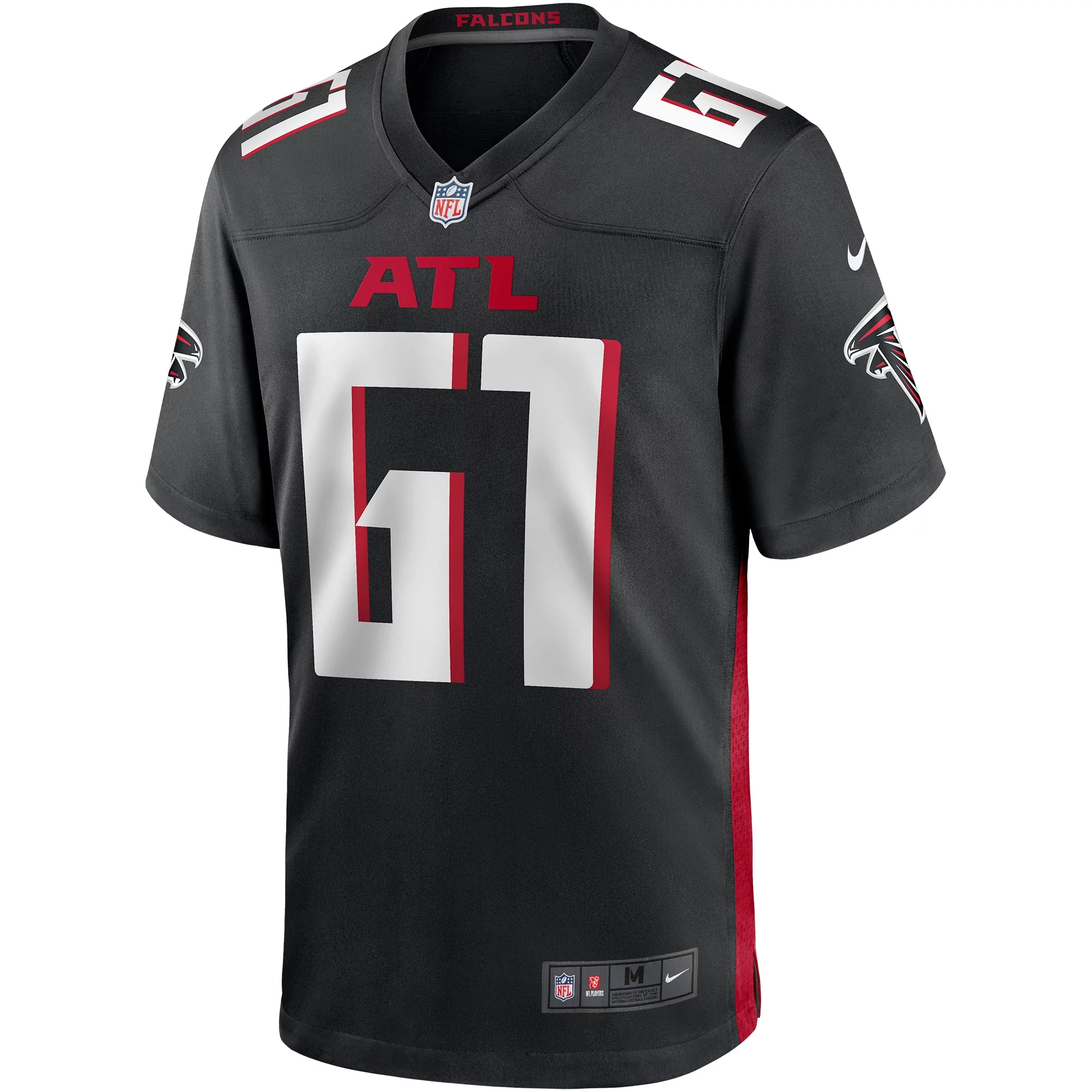 Men's Nike Matt Hennessy Black Atlanta Falcons Player Game Jersey