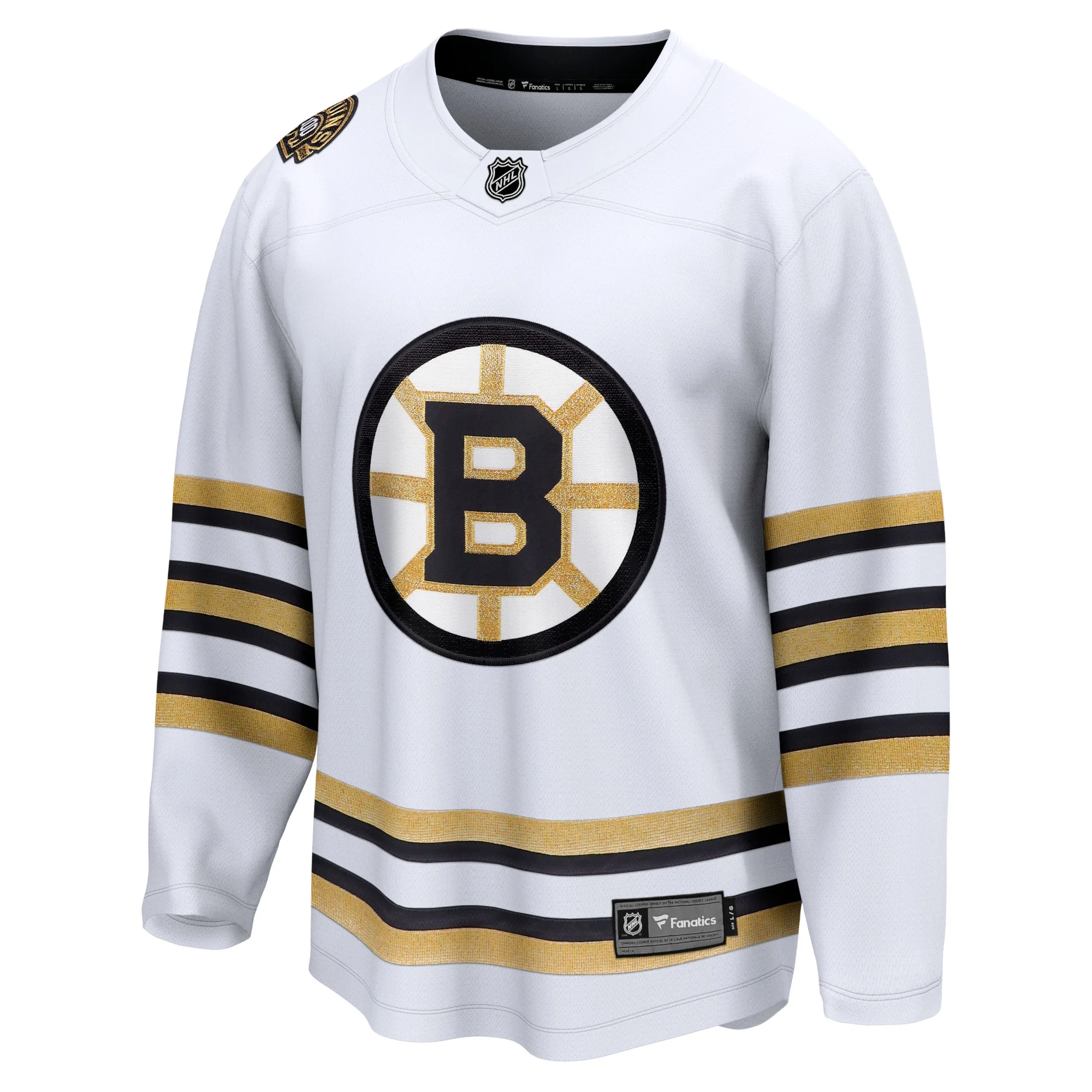 Men's Fanatics White Boston Bruins 100th Anniversary Premier Breakaway Jersey