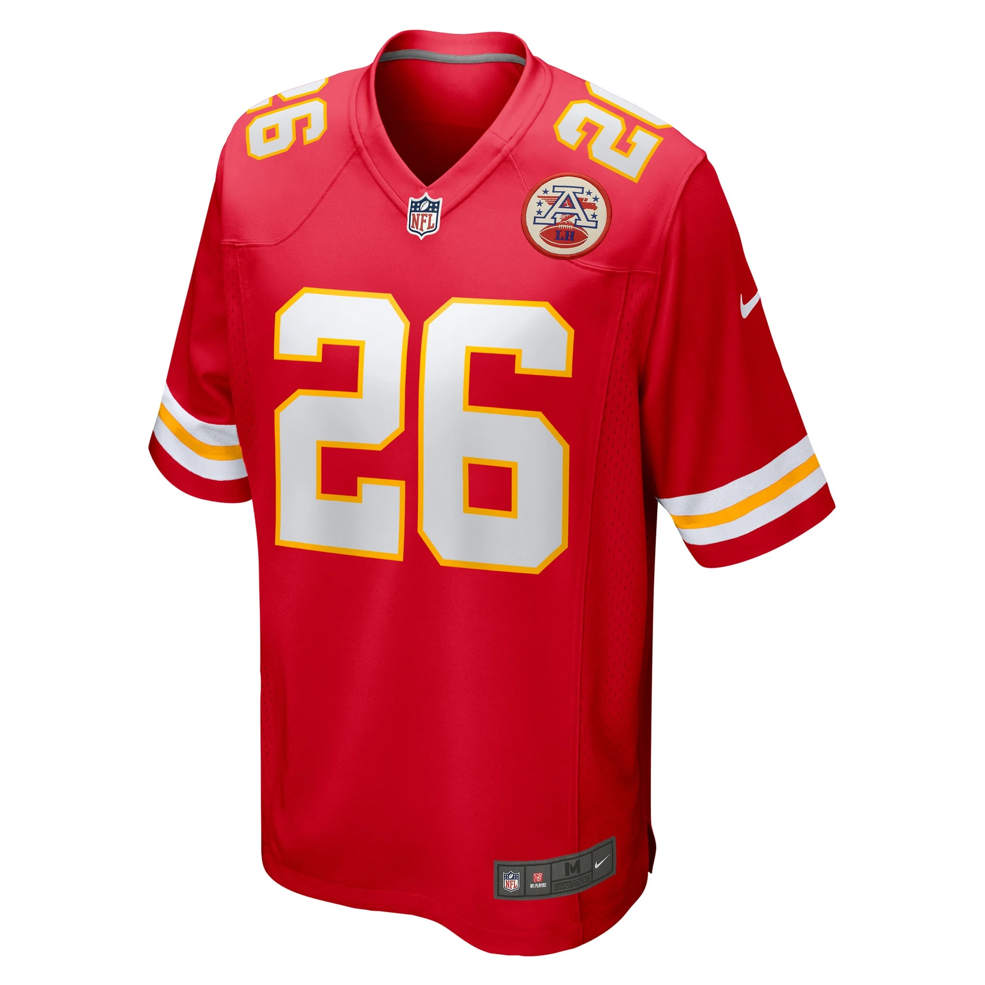 Men's Nike Deon Bush Red Kansas City Chiefs Game Player Jersey