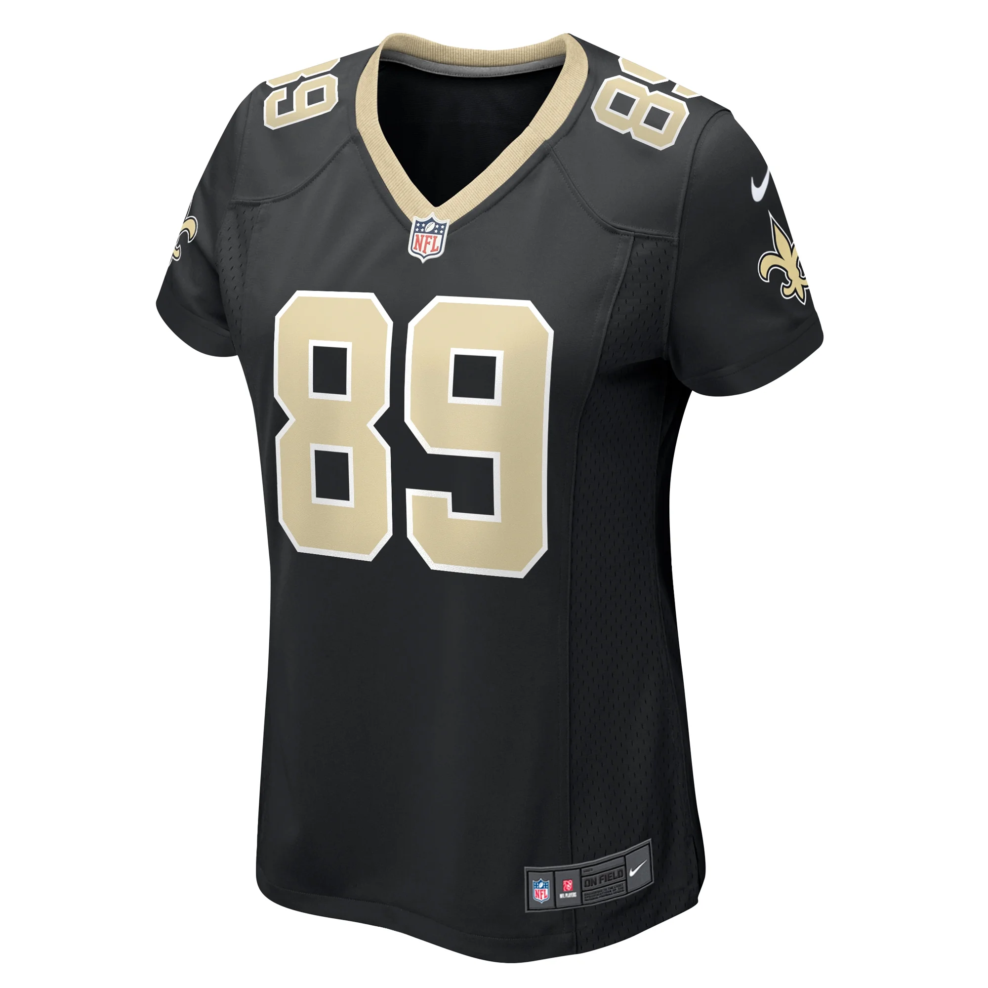 Women's Nike Tommy Hudson Black New Orleans Saints Team Game Jersey