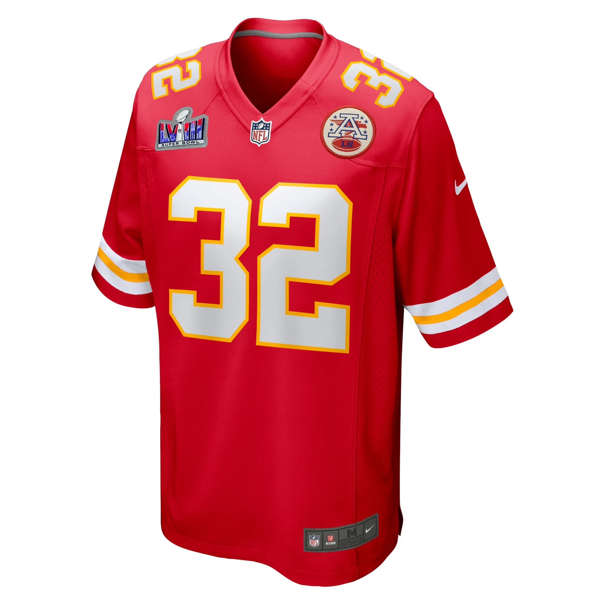 Men's Nike Nick Bolton Red Kansas City Chiefs Super Bowl LVIII Game Jersey