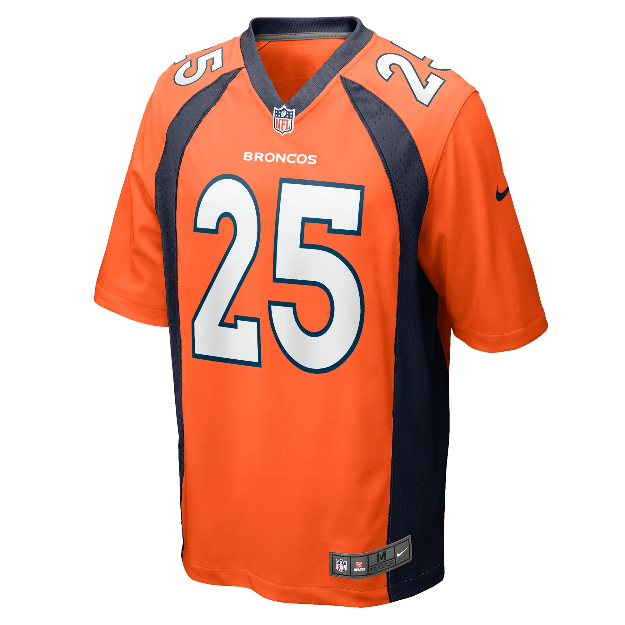 Men's Nike Samaje Perine Orange Denver Broncos Game Player Jersey