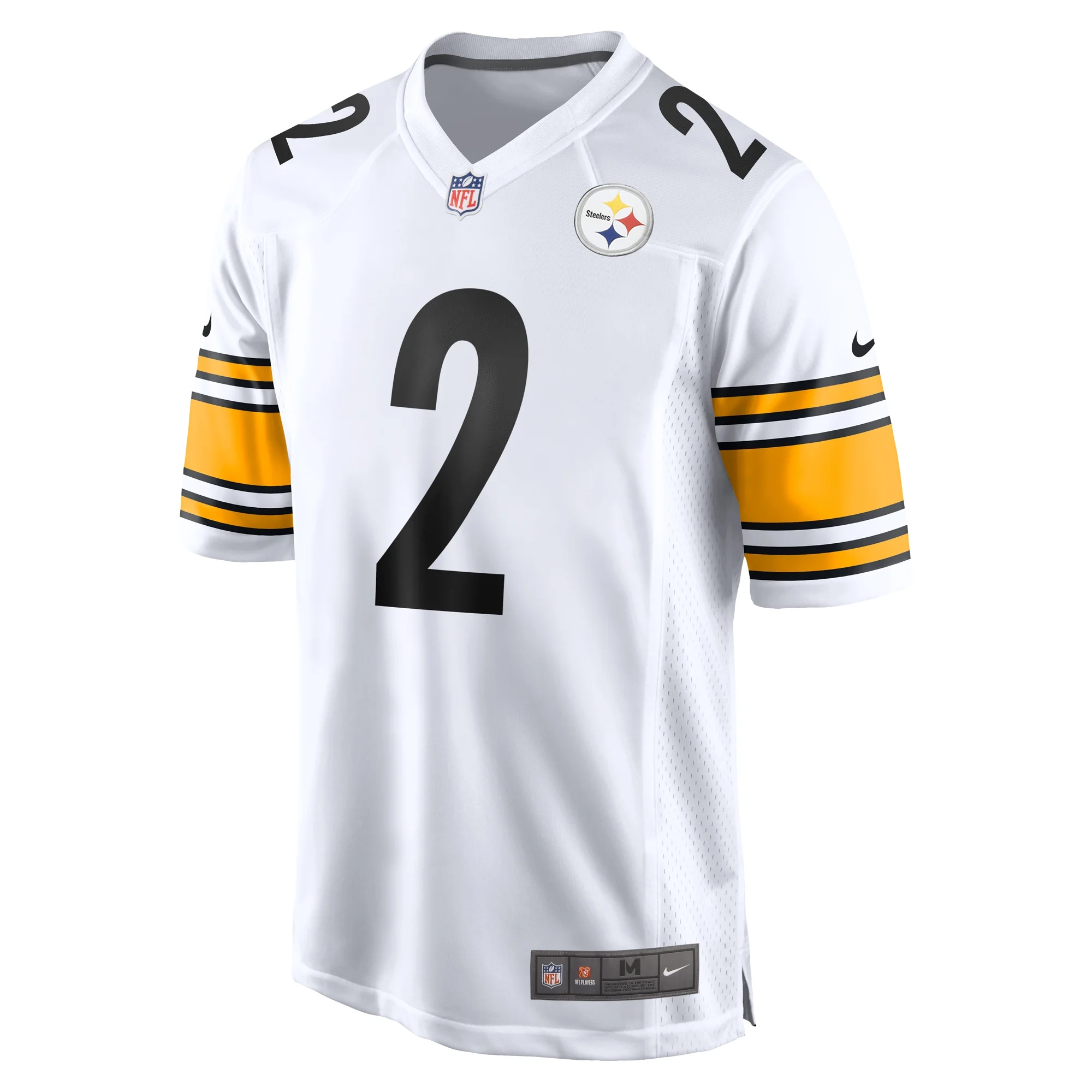 Men's Nike Justin Fields White Pittsburgh Steelers Game Jersey