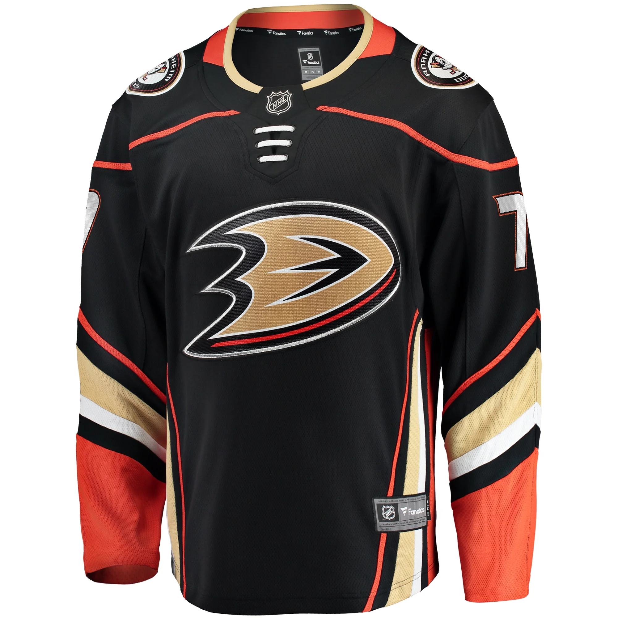 Men's Fanatics Radko Gudas Black Anaheim Ducks Home Breakaway Jersey