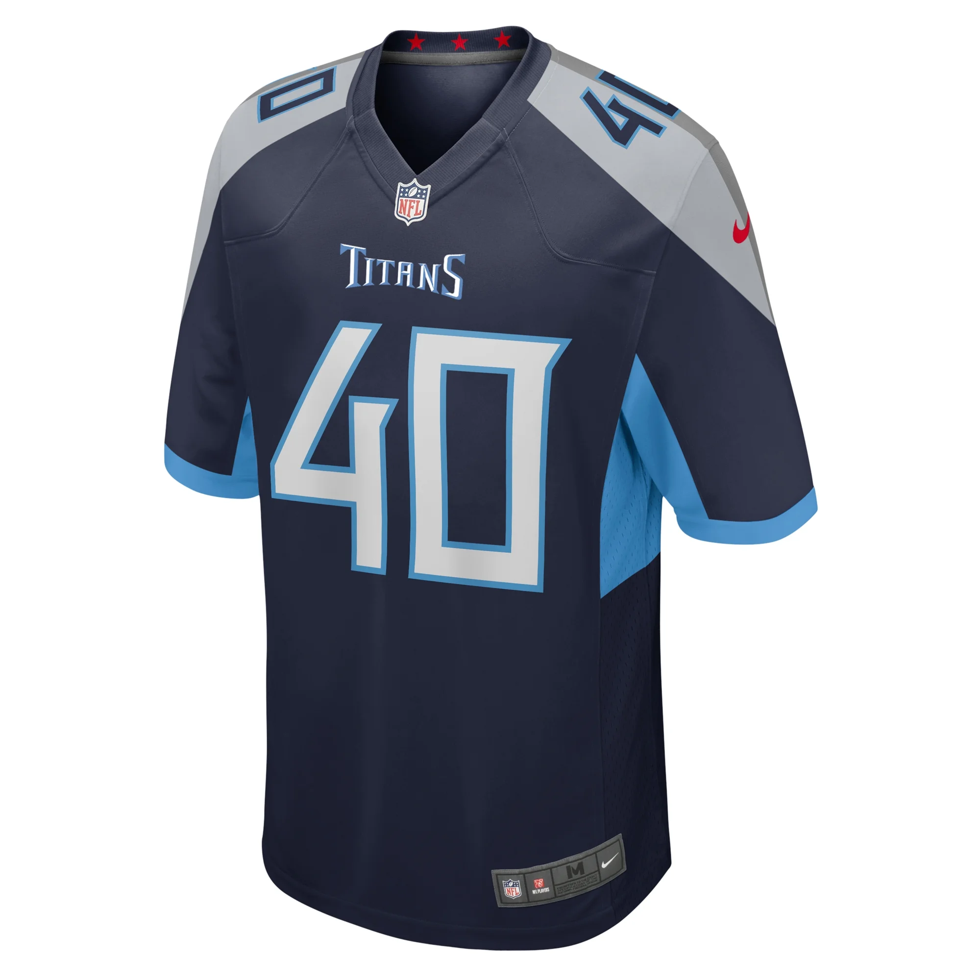 Men's Nike Anthony Kendall Navy Tennessee Titans Team Game Jersey
