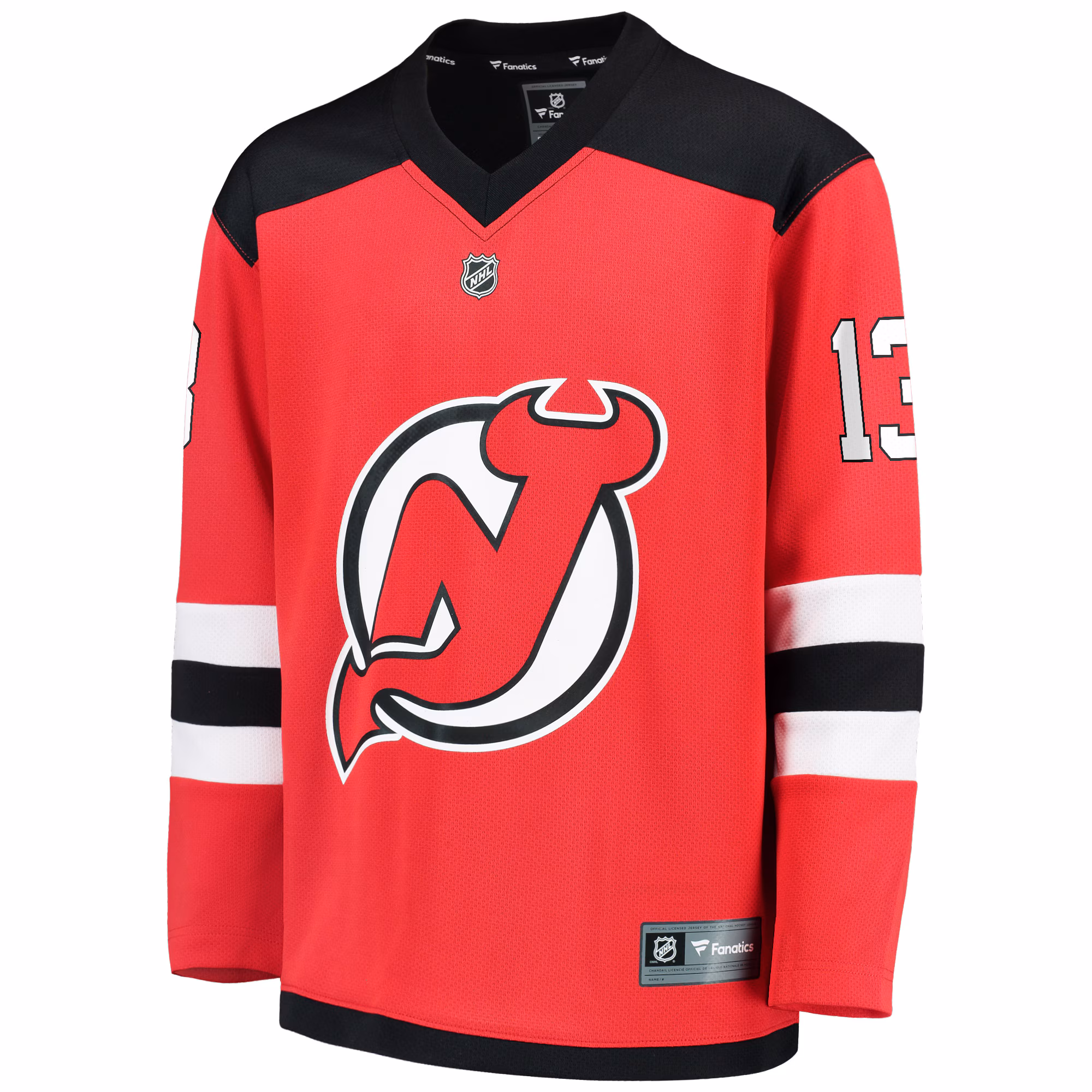 Nico Hischier New Jersey Devils Fanatics Youth Replica Player Jersey - Red