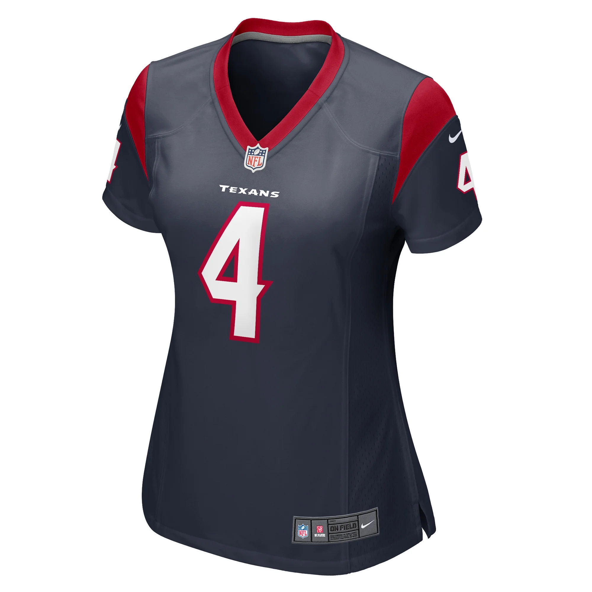 Women's Nike Tavierre Thomas Navy Houston Texans Team Game Jersey