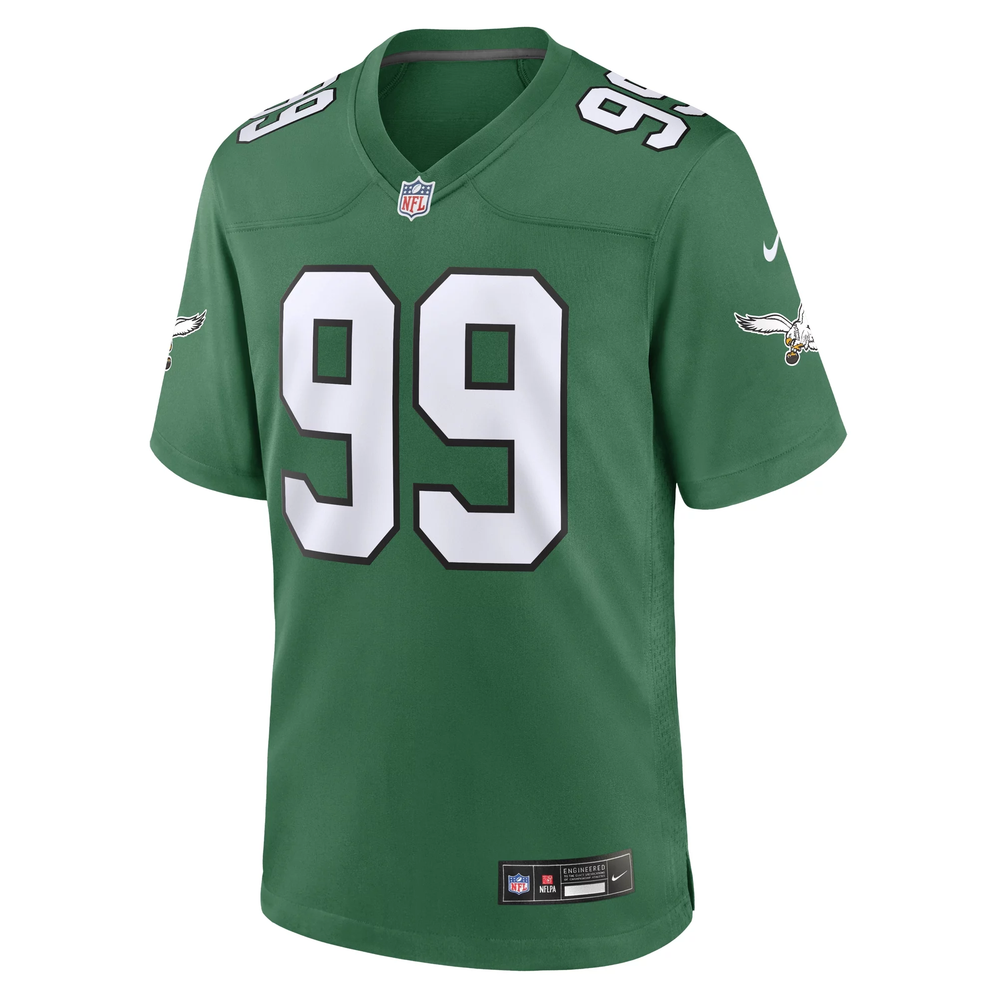 Men's Nike Jerome Brown Kelly Green Philadelphia Eagles Alternate Game Jersey