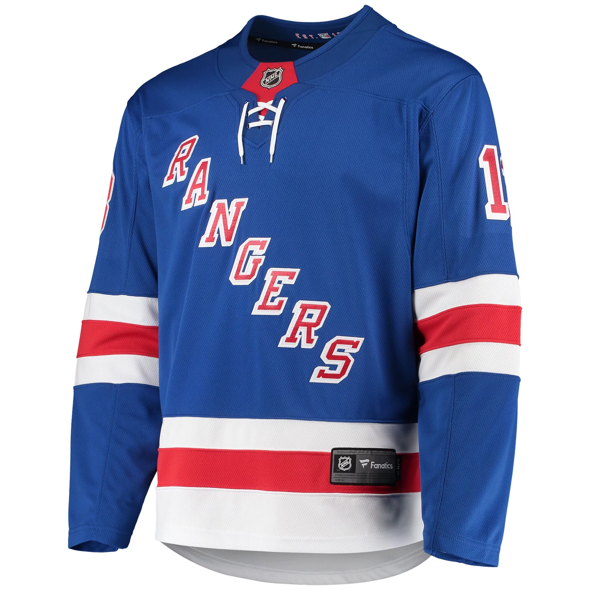 Men's Fanatics Branded Alexis Lafreni-re Blue New York Rangers Premier Breakaway Player Jersey