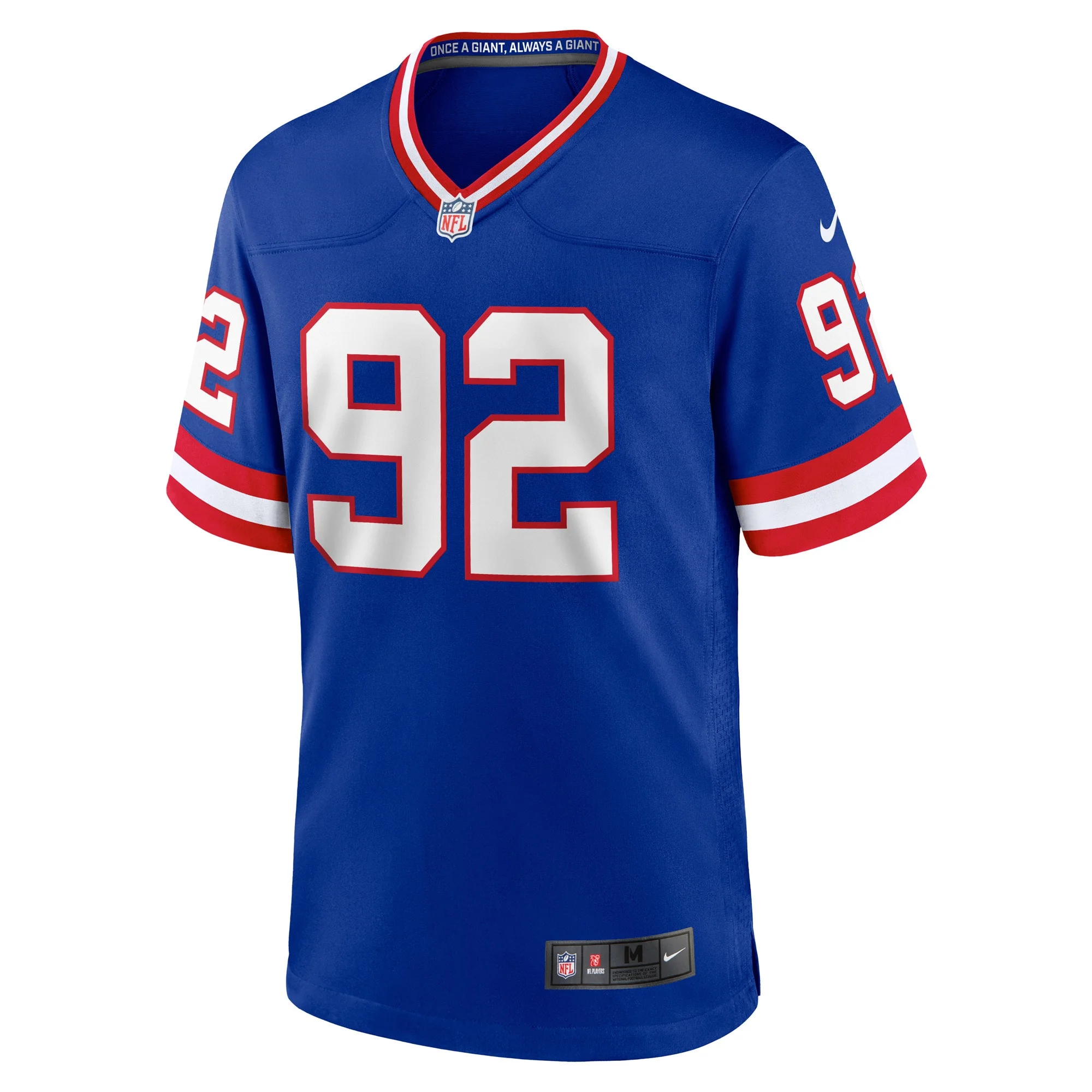 Men's Nike Michael Strahan Royal New York Giants Classic Retired Player Game Jersey