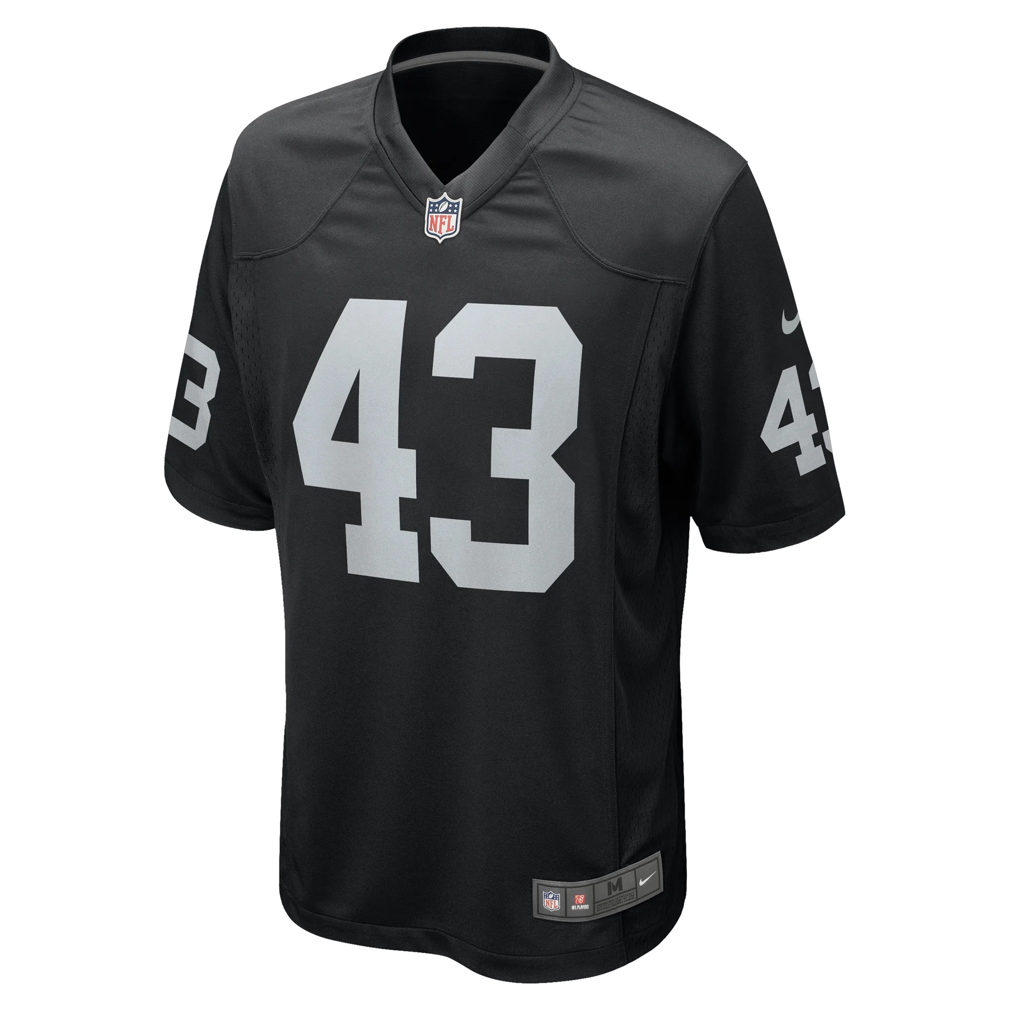 Men's Nike Kanai Mauga Black Las Vegas Raiders Team Game Jersey