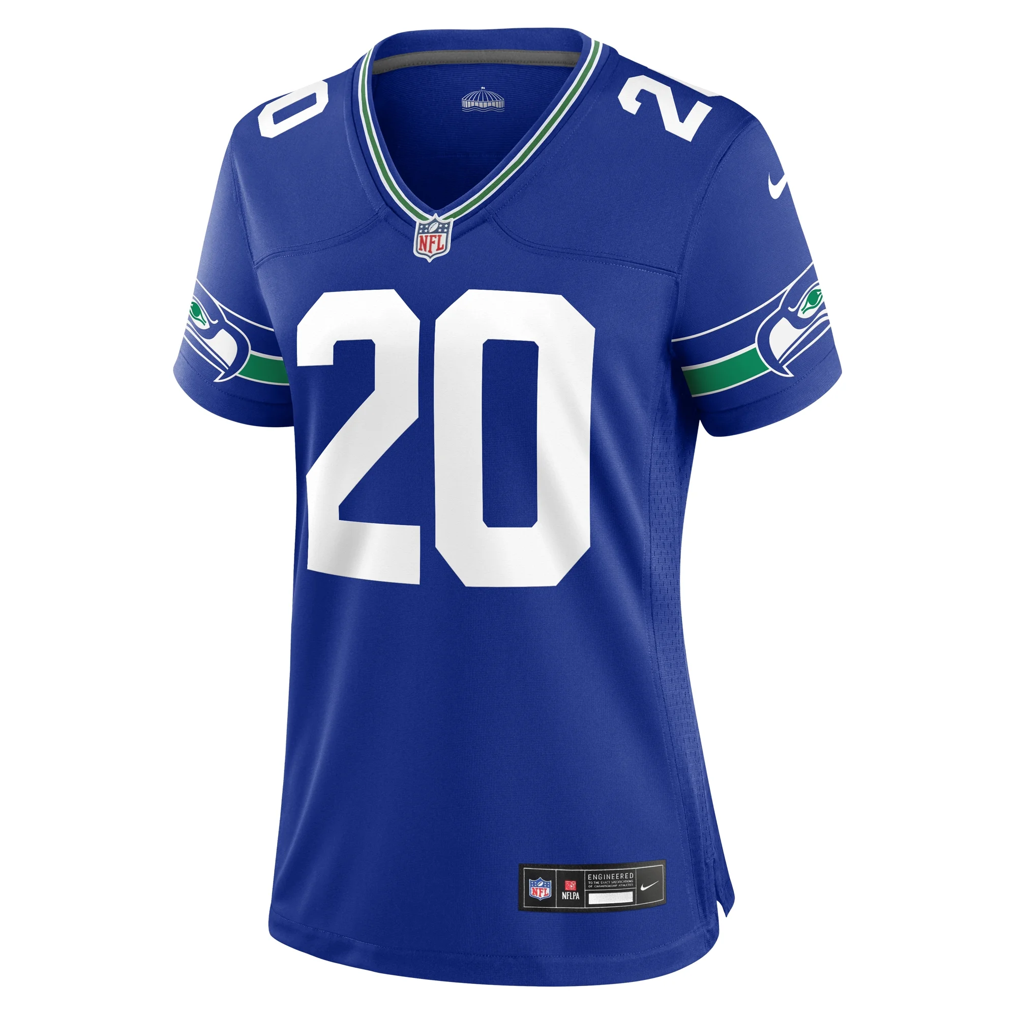 Women's Nike Julian Love Royal Seattle Seahawks Throwback Player Game Jersey